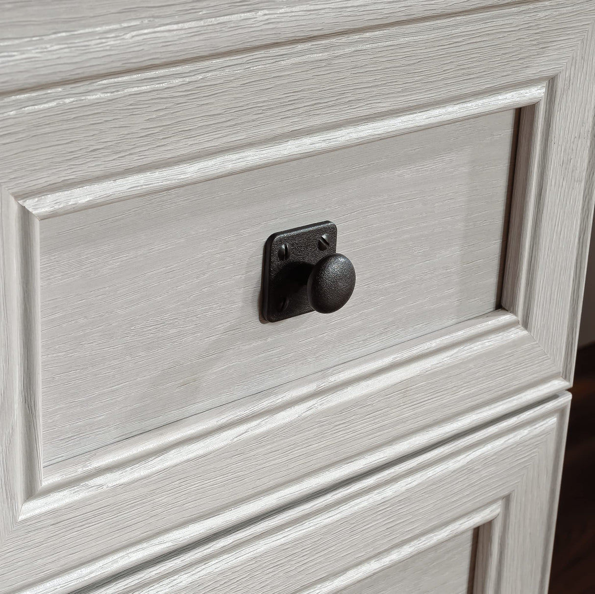 Sauder Palladia L-Shaped Home Office Desk, L: 68.74" x W: 65.12" x H: 29.61", Glacier Oak Finish Sauder