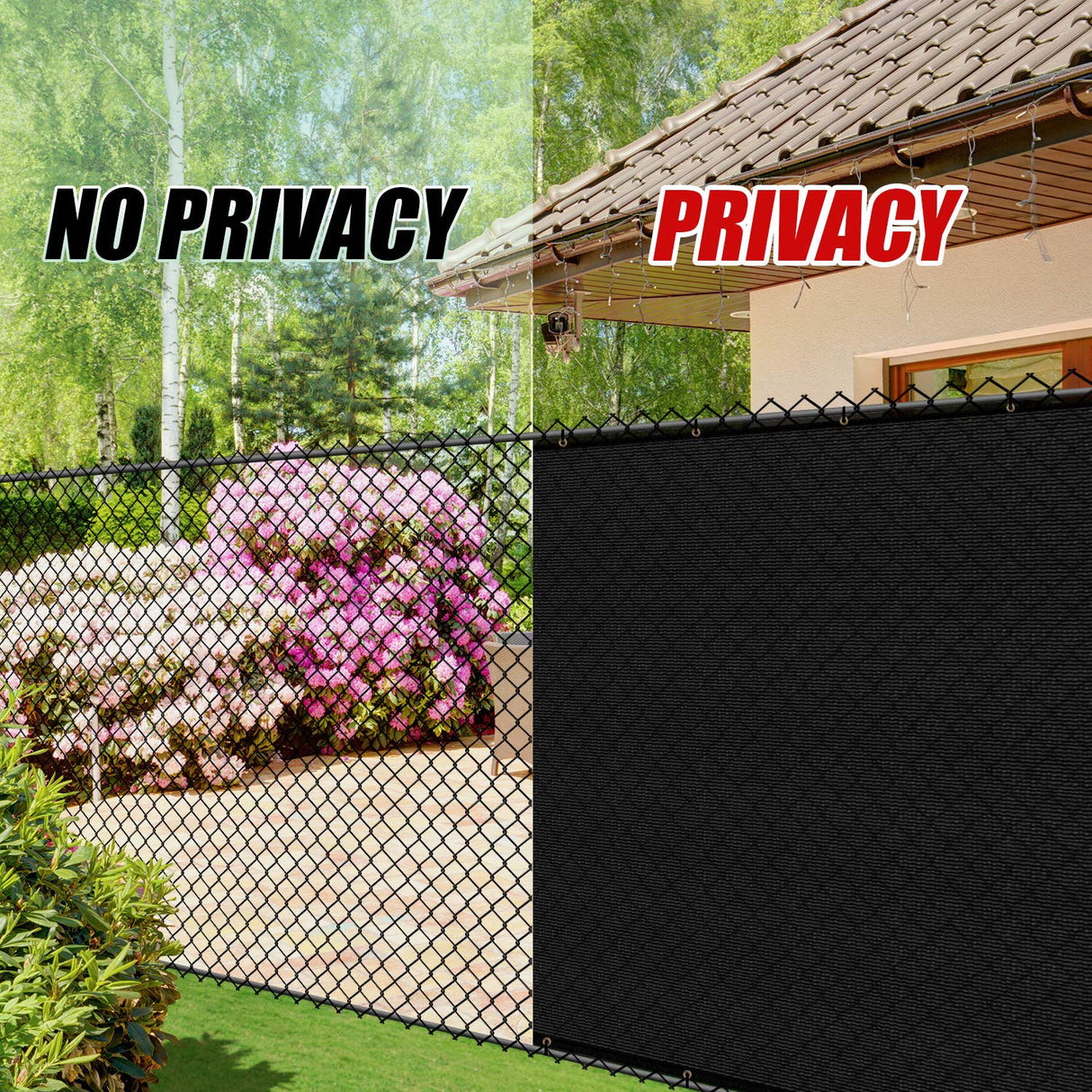 ColourTree 90% Shade Fabric 10FT x 20FT Black Sun Shade Cloth, Privacy Screen with Reinforced Grommets for Outdoor Garden Pergola Patio Porch Carport, Shade for Plant Chicken Coop Kennel Animal Stall ColourTree