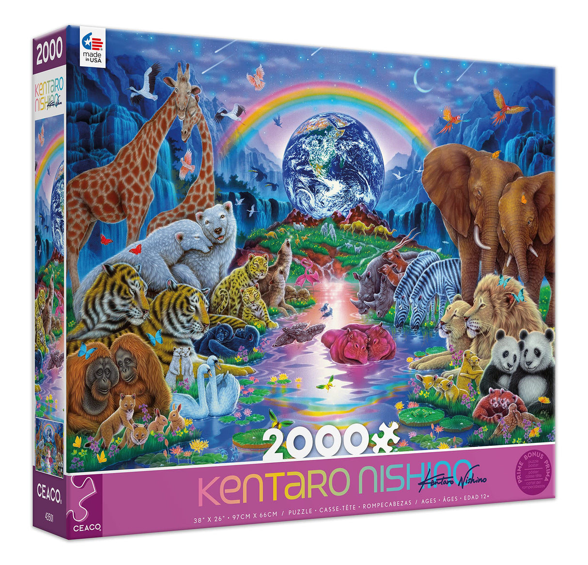 Ceaco - Kentaro Nishino - Family of The Earth - 2000 Piece Jigsaw Puzzle Ceaco