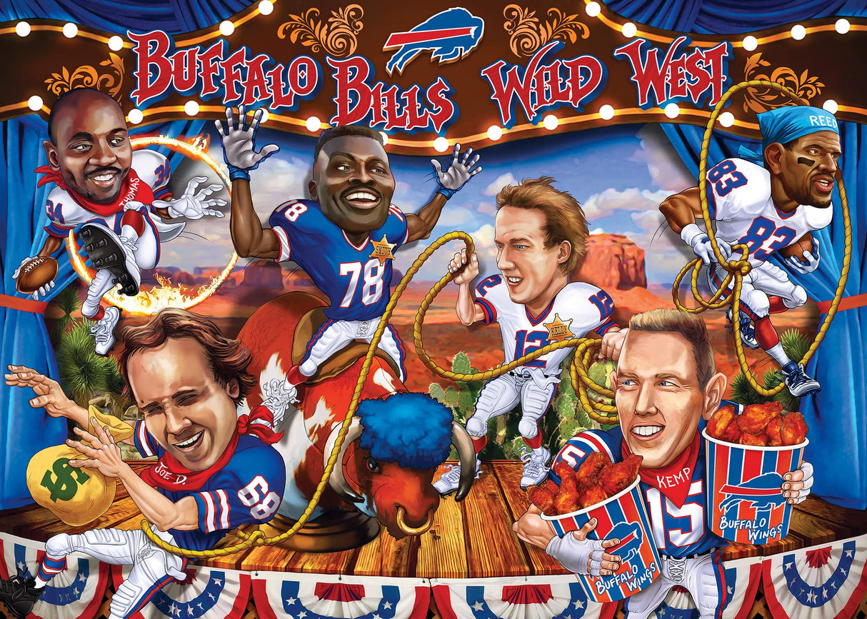 MasterPieces 500 Piece Sports Jigsaw Puzzle for Adults - NFL Buffalo Bills All-Time Greats - 15x21 Masterpieces
