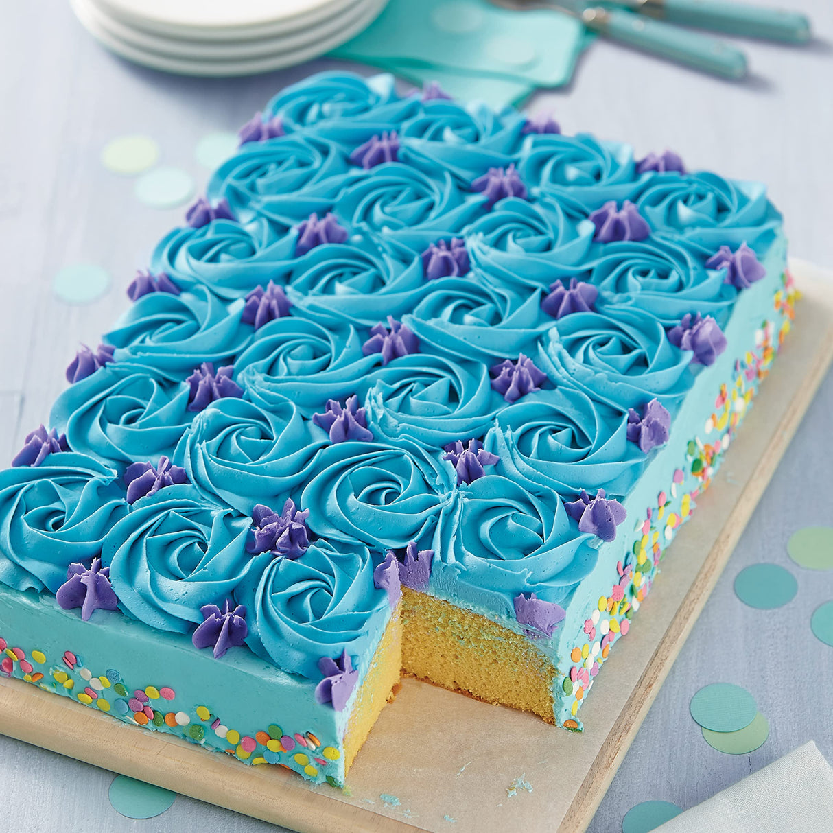 Wilton Evenl Performance Quarter Sheet Cake Pan, Durable Aluminum Heats Evenly and Holds its Shape Use, 9 x 13, 9 by 13 by 2-Inch, Silver Wilton