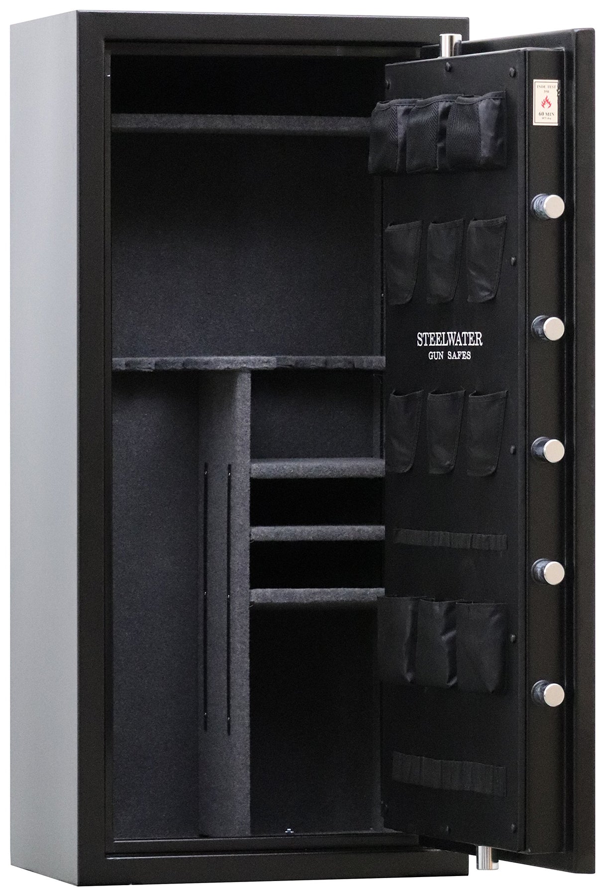 STEELWATER GUN SAFES New and Improved Steelwater Heavy Duty 20 Long Gun Fire Protection for 60 Minutes AMSW592818-blk Steelwater Gun Safes