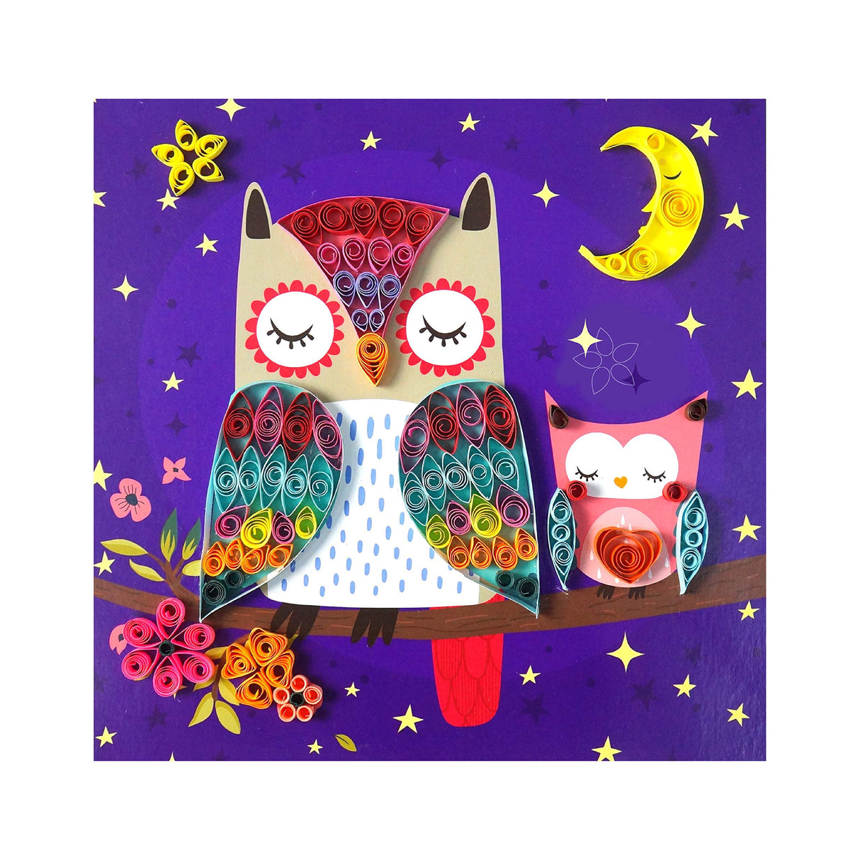 C.S.KIDS PQ03 C.S DIY Arts & Crafts Gifts – Bird| 3D Quilling Design Kits for Kids, Make Art (Paper Strips & Tools Included) C.S.KIDS