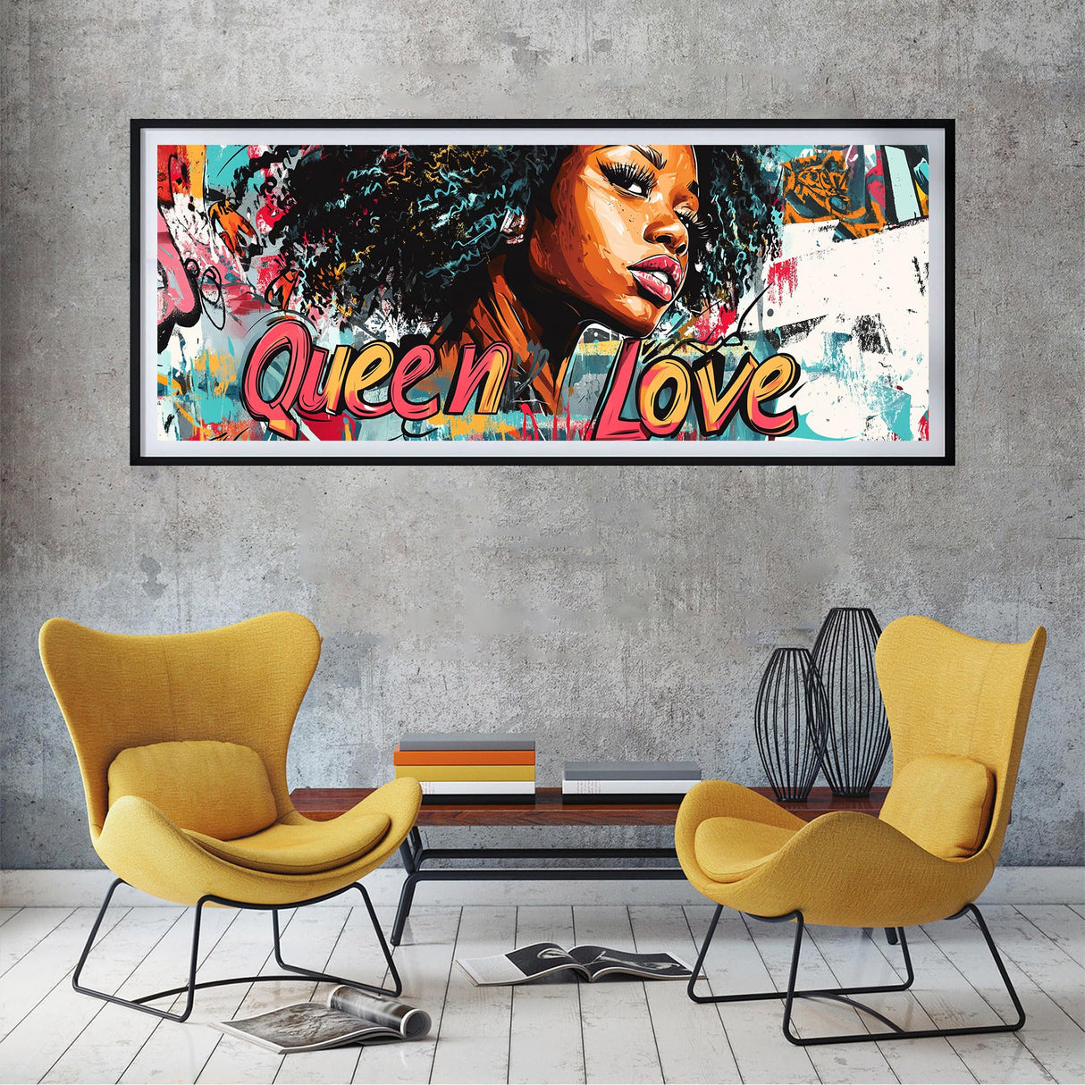 SKRYUIE 5D Large Diamond Painting Kits African Women - DIY Diamond Art Kits for Adults, Full Round Drill - Crystal Embroidery Cross Stitch - Craft for Wall & Office Decor - 12x30 inch / 30x80 cm SKRYUIE