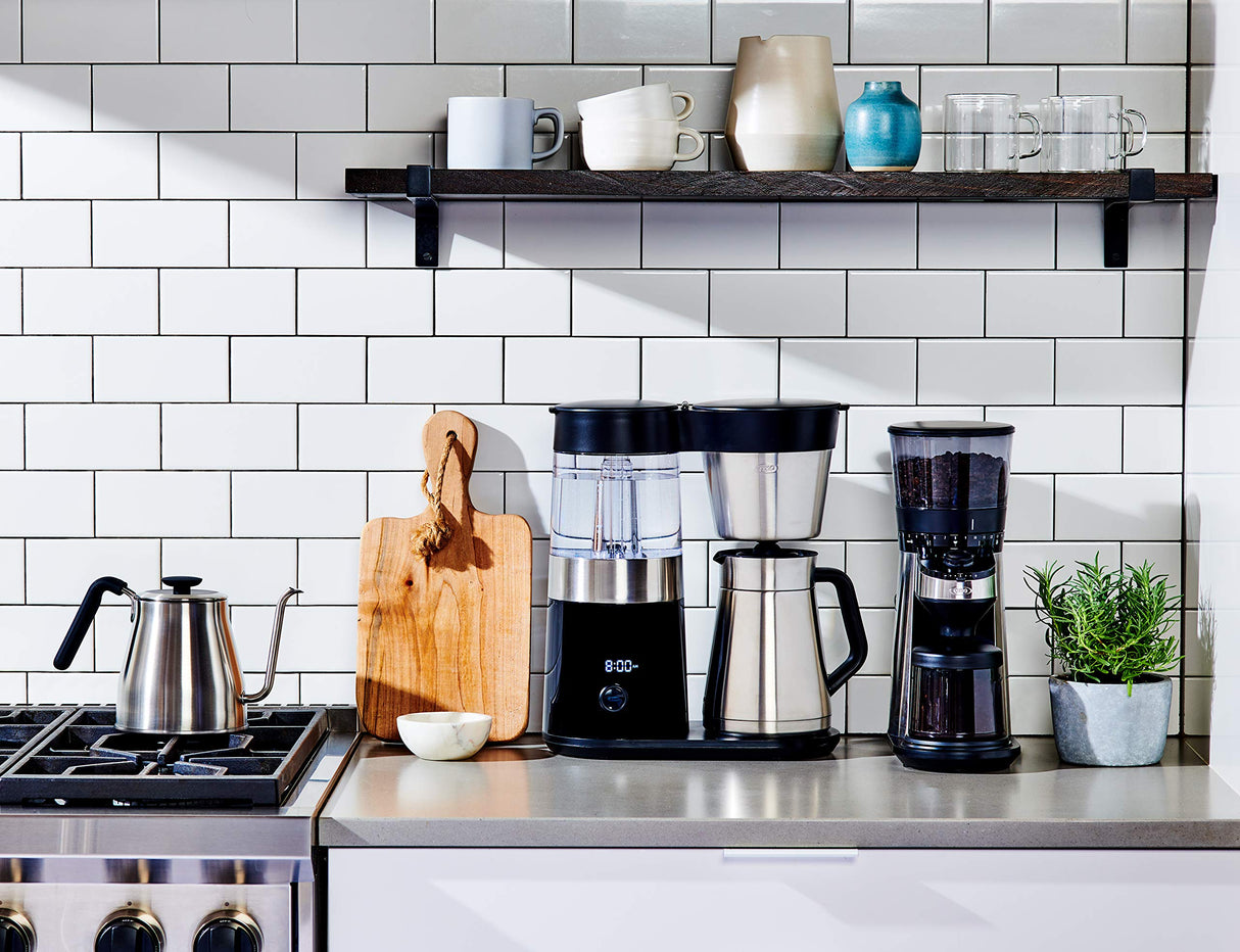 OXO Brew 9 Cup Stainless Steel Coffee Maker,Silver, Black OXO