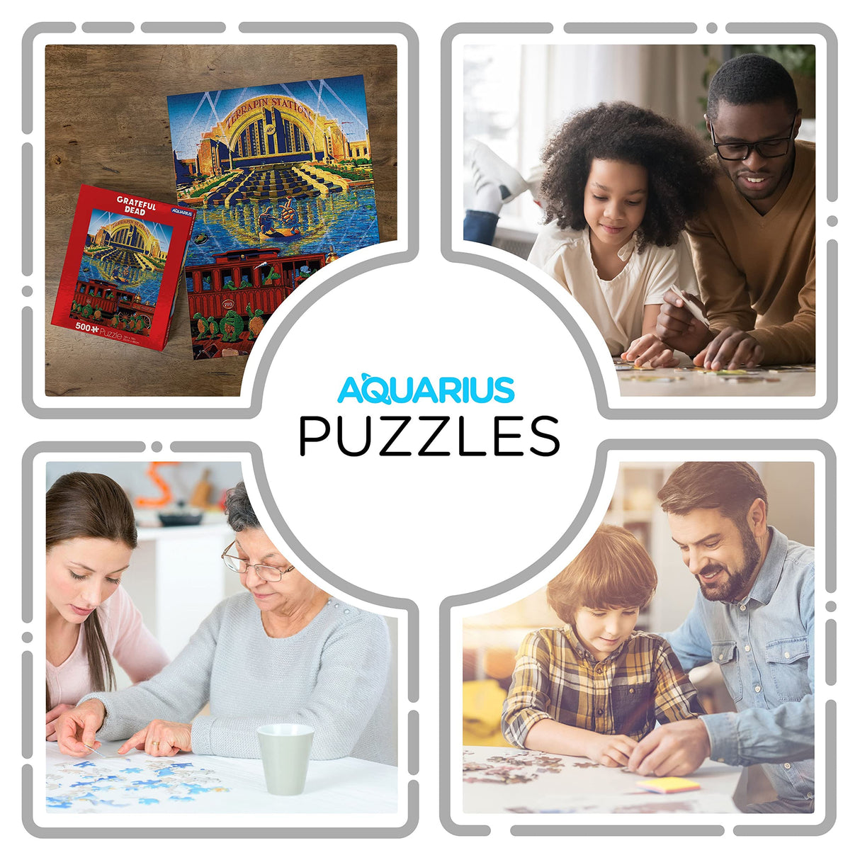 AQUARIUS Grateful Dead Puzzle (500 Piece Jigsaw Puzzle) - Glare Free - Precision Fit - Officially Licensed Grateful Dead Merchandise & Collectibles - 14x19 Inches AQUARIUS