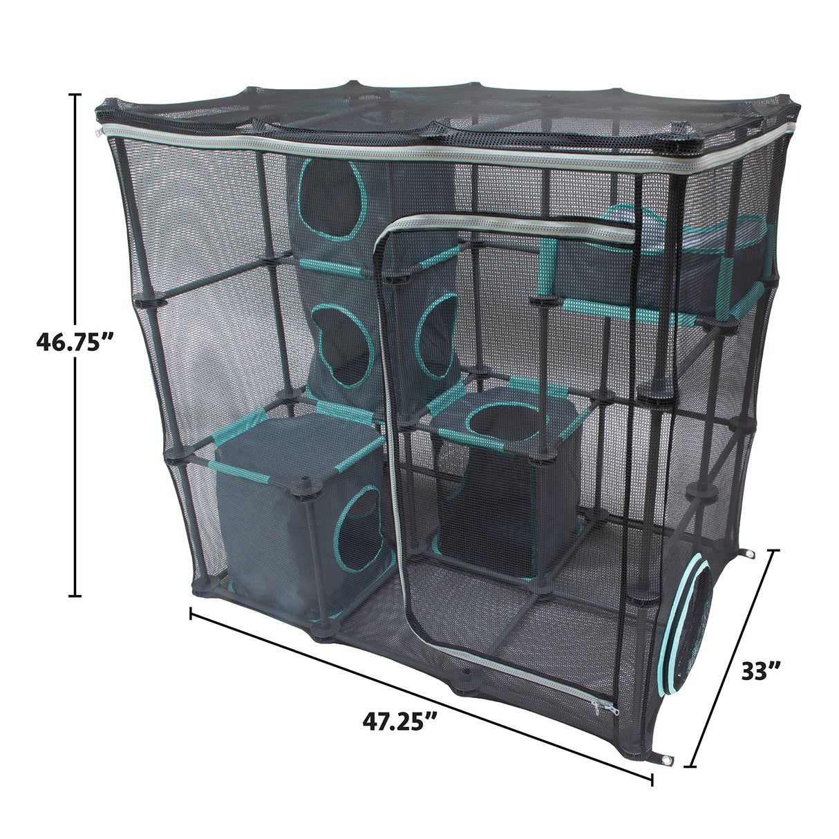 Kitty City Outdoor Catio Mega Kit for Cats, Replacement Parts, and 10' Tunnels Kitty City