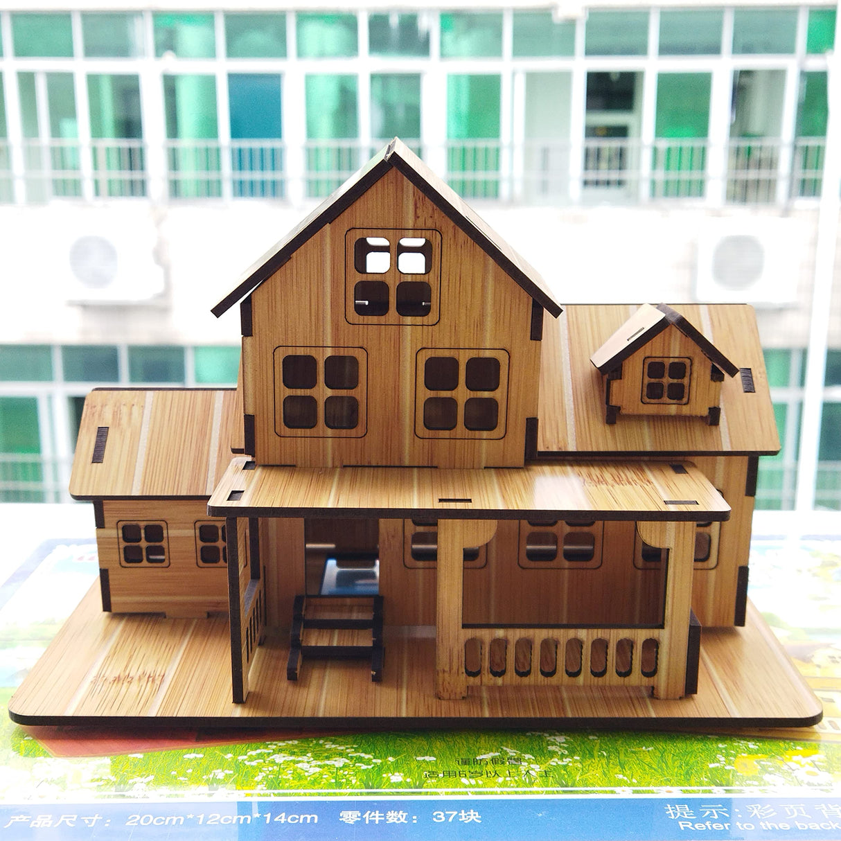 3D Wooden Puzzles Little House Building Model Kits for Adults, 7.9"*4.7"*5.5", 3D Jigsaw Brain Teaser Puzzles, Log Cabin Model Kits Wooden Hut Model (1PCS) MPIUET