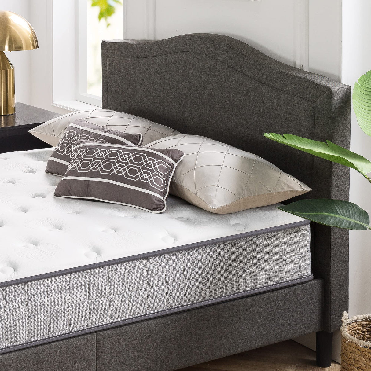 ZINUS 10 Inch Comfort Support Cooling Gel Hybrid Mattress, Twin, Tight Top Innerspring Mattress, Motion Isolating Pocket Springs, Mattress in A Box Zinus