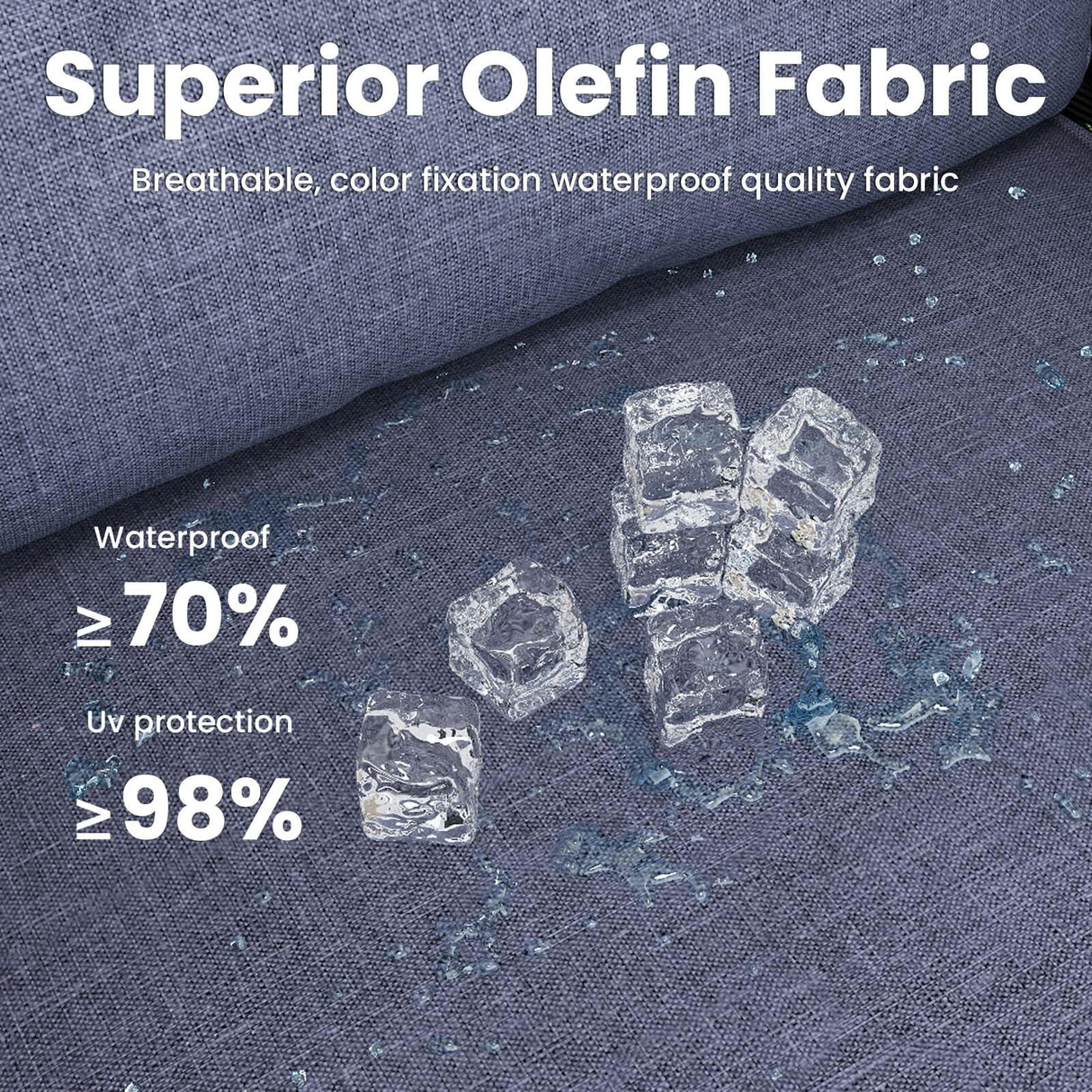 Vakollia 10 Pieces Patio Furniture Sets with Fire Pit Table, Wicker Rattan High Back Outdoor Swivel Rocking Chairs Set with 3-Seat Couch, Ottomans and Side Table Vakollia