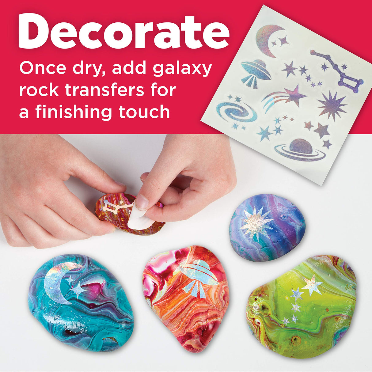 Creativity for Kids Hide and Seek Paint Pour Rock Painting Art Kit - Arts and Craft Activities for Kids (Ages 6+) Creativity for Kids