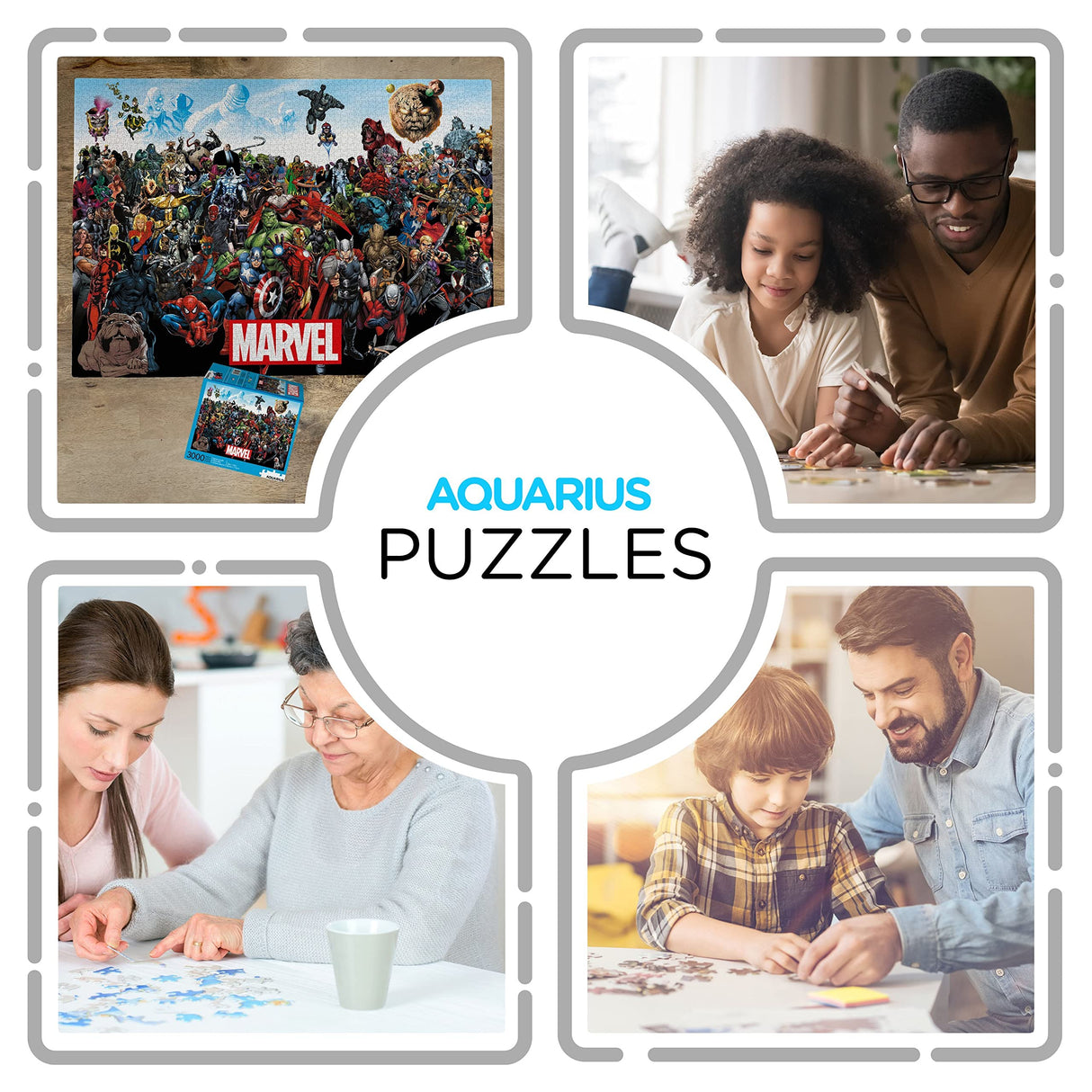 Aquarius Marvel Puzzle Cast (3000 Piece Jigsaw Puzzle) - Officially Licensed Marvel Merchandise & Collectibles - Glare Free - Precision Fit - 32x45in AQUARIUS