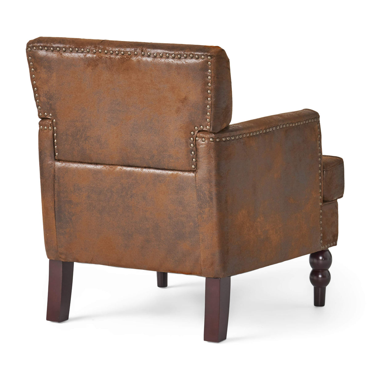 Christopher Knight Home Malone Tufted Club Chair, Brown 28D x 29.5W x 33.5H Inch Christopher Knight Home