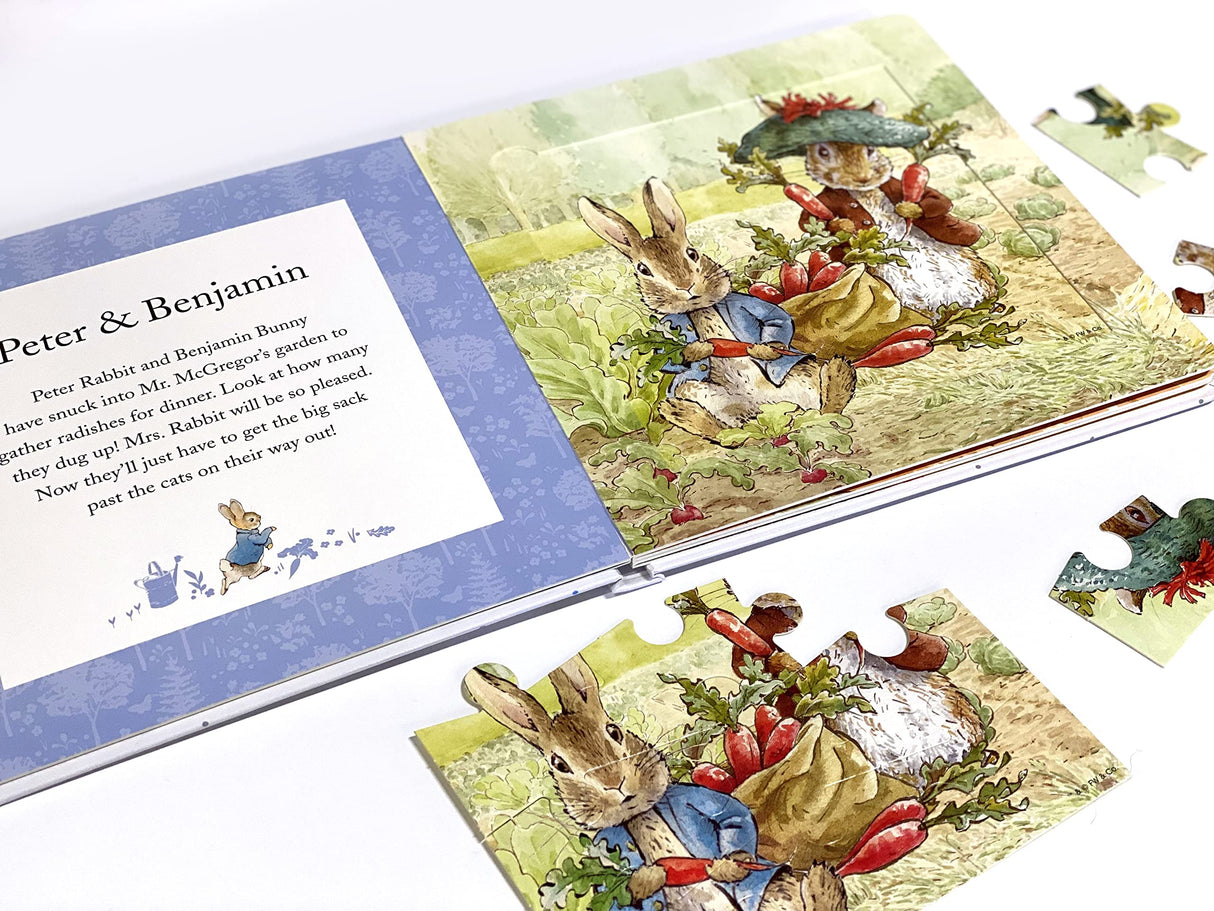 Peter Rabbit / The World of Beatrix Potter My First Puzzle Book - Jigsaw Puzzles for kids, 10-page board book, 5 puzzles to enjoy Phidal