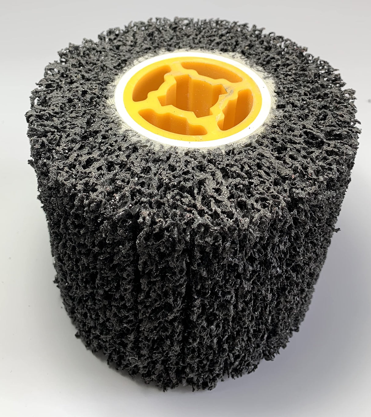 Signi Poly Strip Abrasive Drawing Wheel,Clean & descale welds,Paint Rust and Oxidation Wheel Remover Wheel, Polisher Sander Wire Draw for Hand held Polishing Machine (120x100x19mm) SIGNI