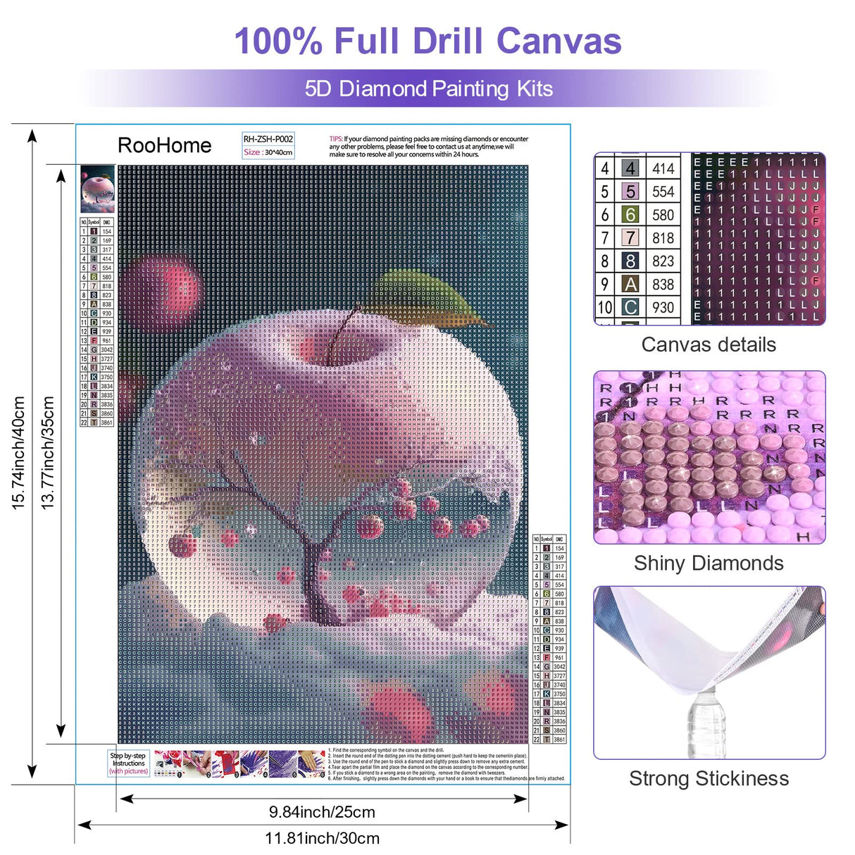 ROOHOME Fantasy Hoping Tree Diamond Painting Kits for Adults and Beginners - Unique DIY Gifts Diamond Art Kits - Diamond Dots for All Ages and Skill Levels Birthday Gifts for Women ROOHOME