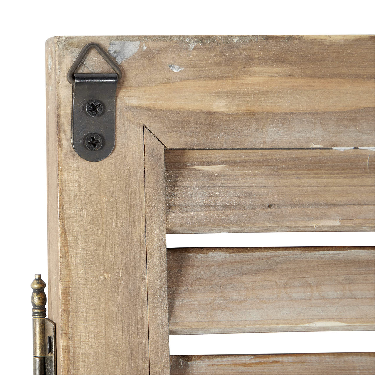 Deco 79 Metal Tree Home Wall Decor Relief Wall Sculpture with Louvered Design, Set of 2 Wall Art 15"W, 52"H, Brown Deco 79