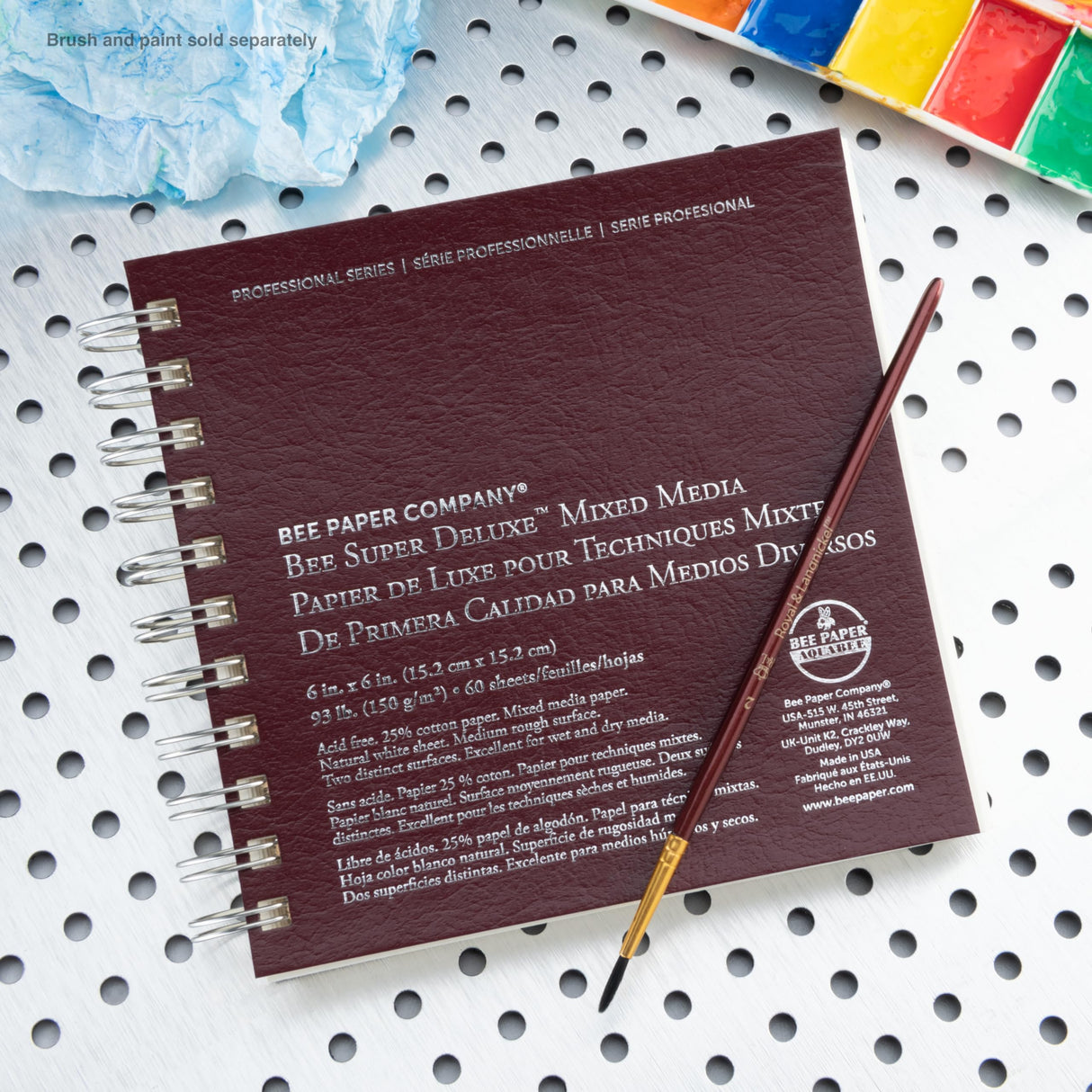 Bee Paper - 6"x 6" Super Deluxe Mixed Media Sketching Pad, 60 Sheets Bee Paper Company