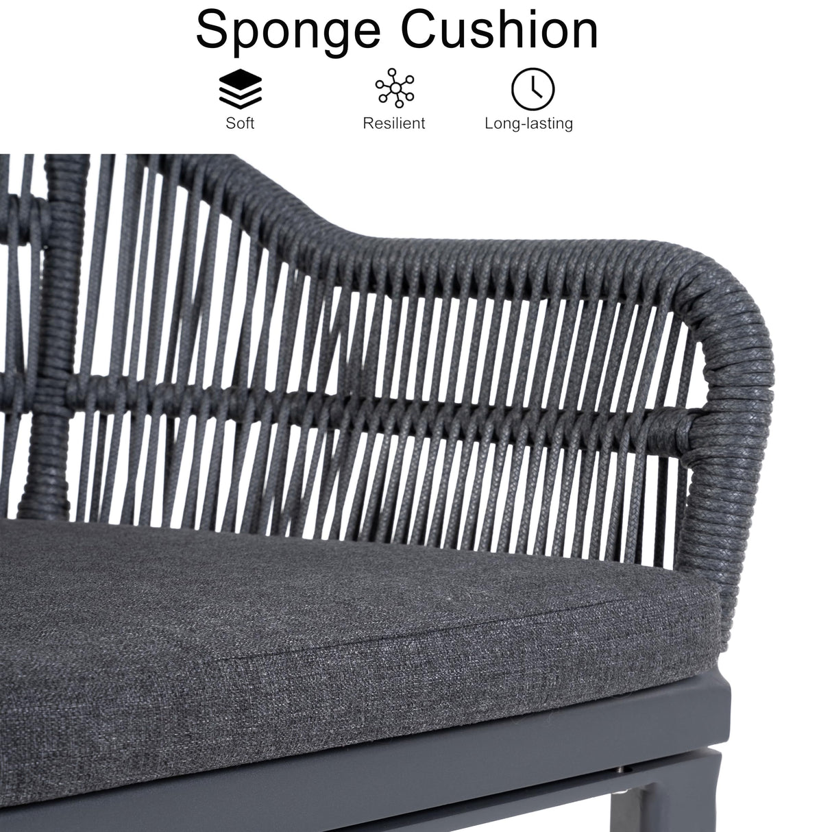 PURPLE LEAF 9 Pieces Patio Dining Set with Outdoor Aluminium Dining Table and Woven Rattan Chairs Modern Metal Furniture Cushions Sets for Garden Yard Indoor Decor Kitchen Gray PURPLE LEAF