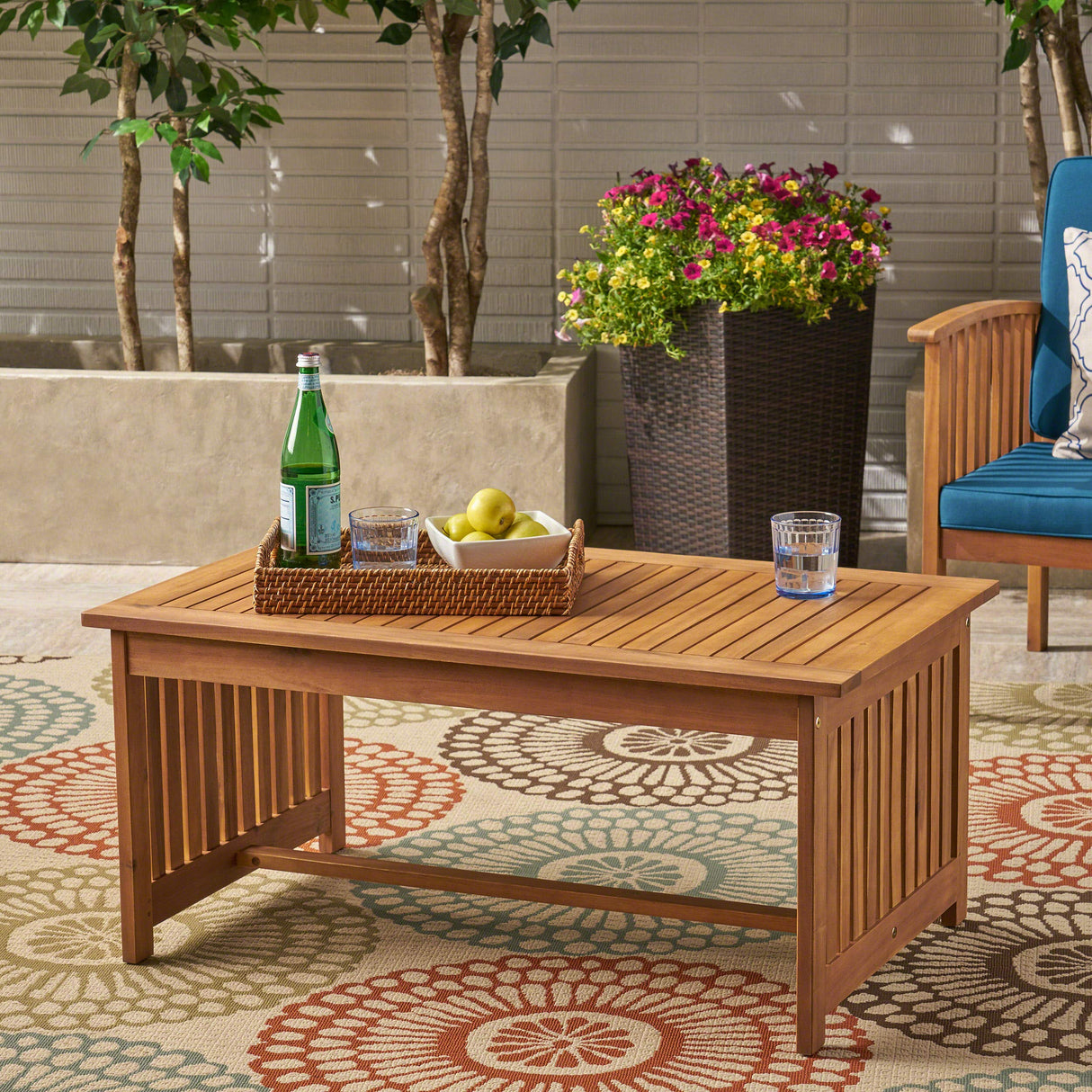 Christopher Knight Home Grace Outdoor Acacia Wood Coffee Table, Brown Patina Finish Christopher Knight Home