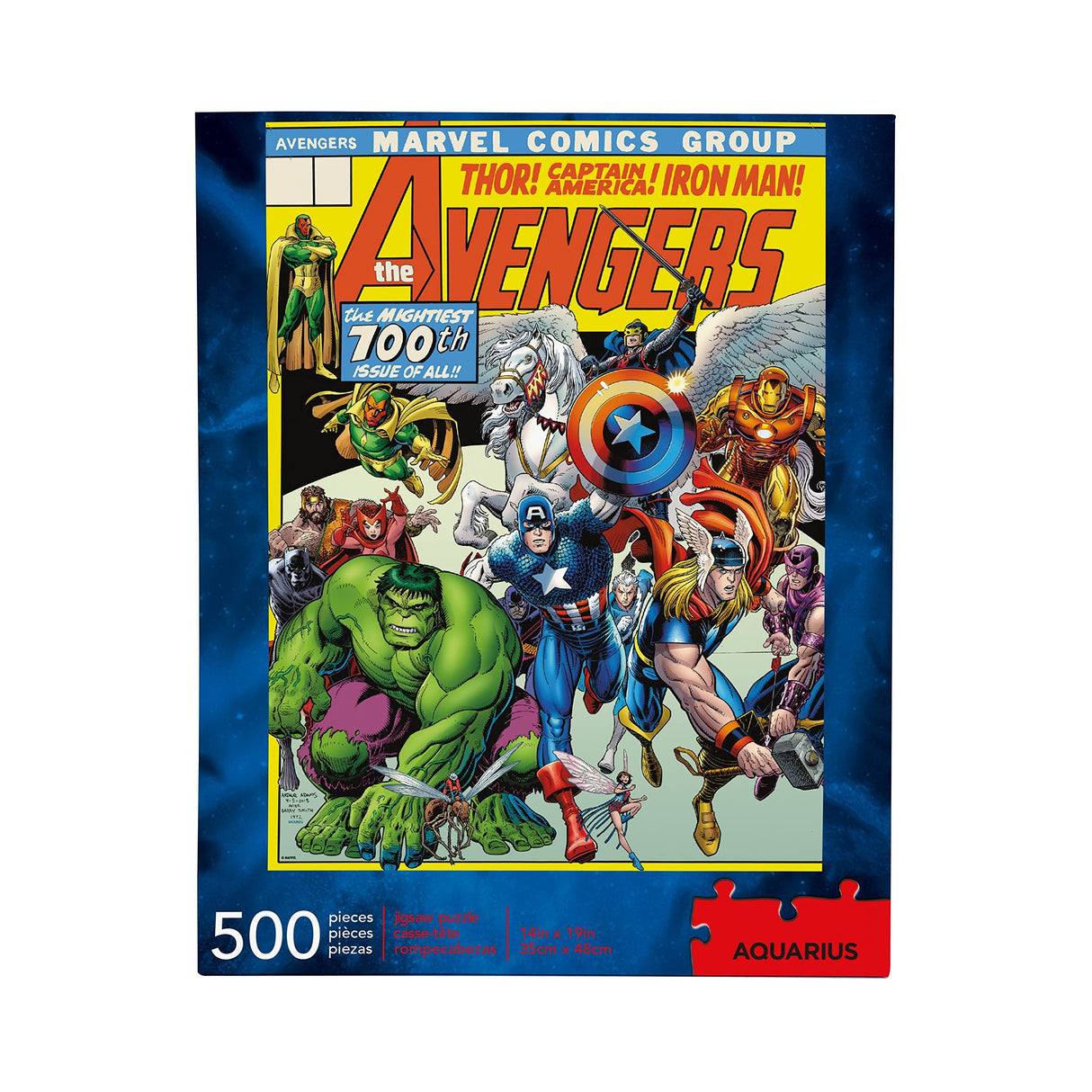 AQUARIUS Marvel Avengers Puzzle (500 Piece Jigsaw Puzzle) - Officially Licensed Marvel Merchandise & Collectibles - Glare Free - Precision Fit - 14 x 19 Inches AQUARIUS