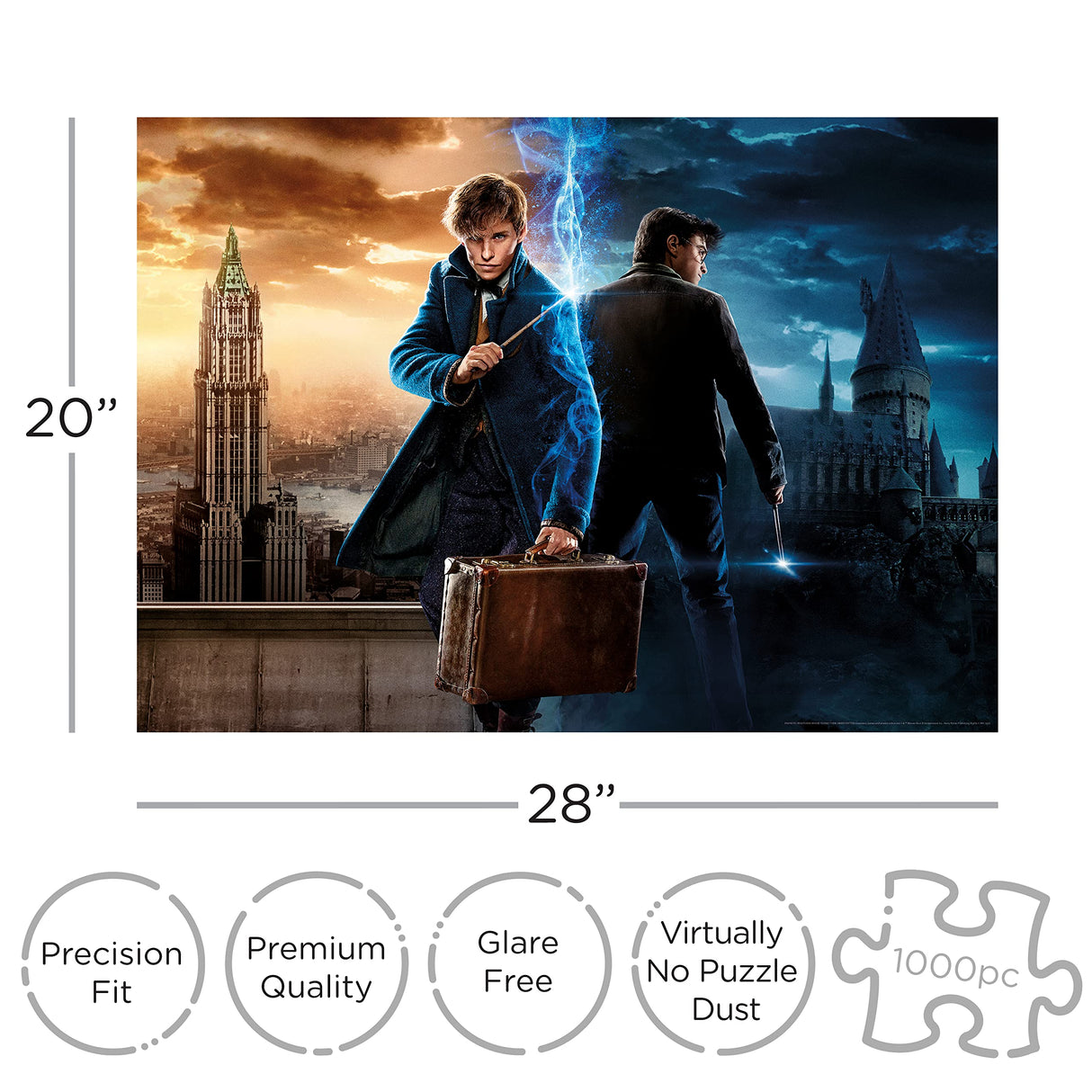 AQUARIUS - Harry Potter Wizarding World 1000 Piece Jigsaw Puzzle AQUARIUS