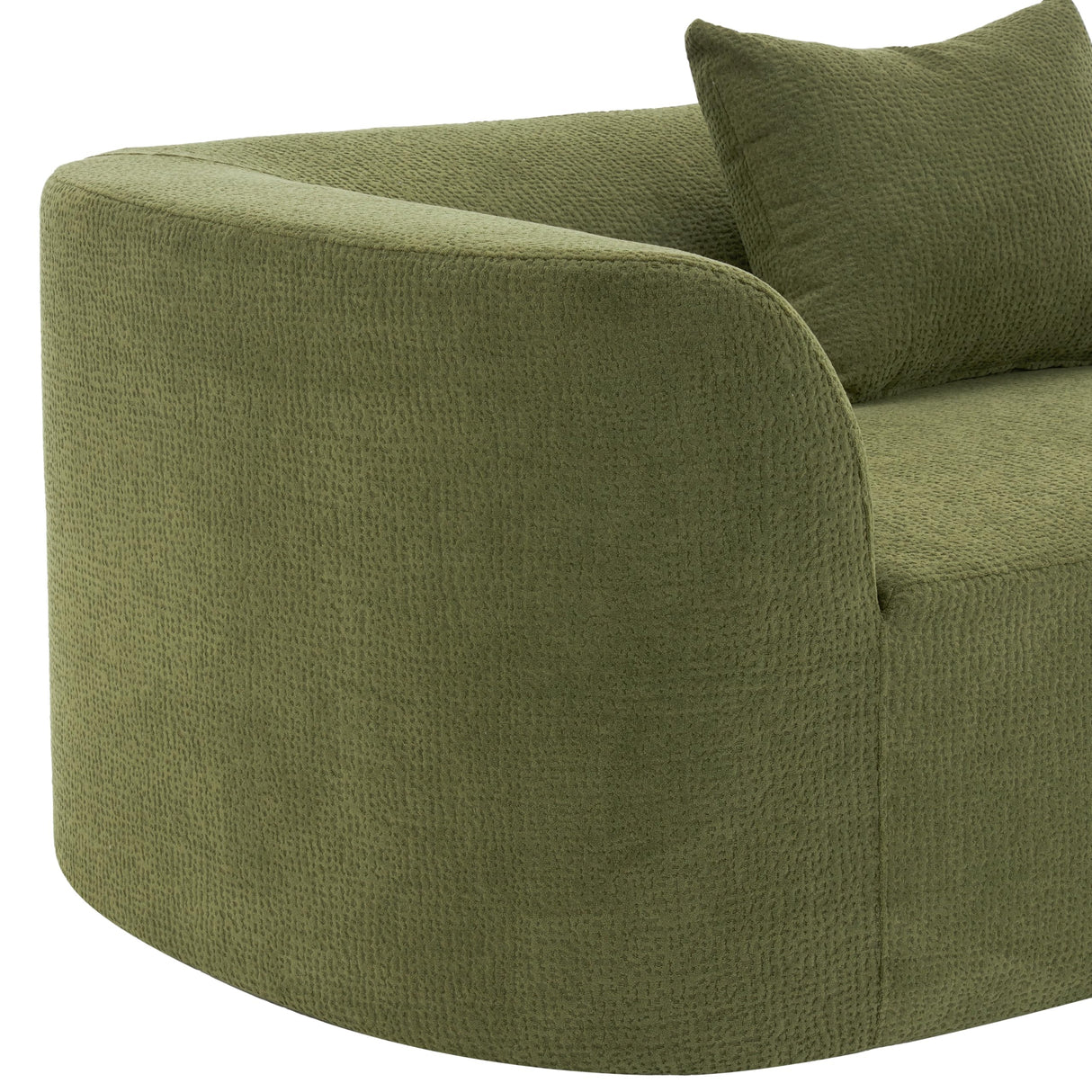 Christopher Knight Home Randa Modern Fabric Upholstered 5-Seater Sofa, Oversized Chair Cloud Couch, Fully Assembled Long Sofa Chaise Lounge, Fully Assembled, Olive Green Christopher Knight Home