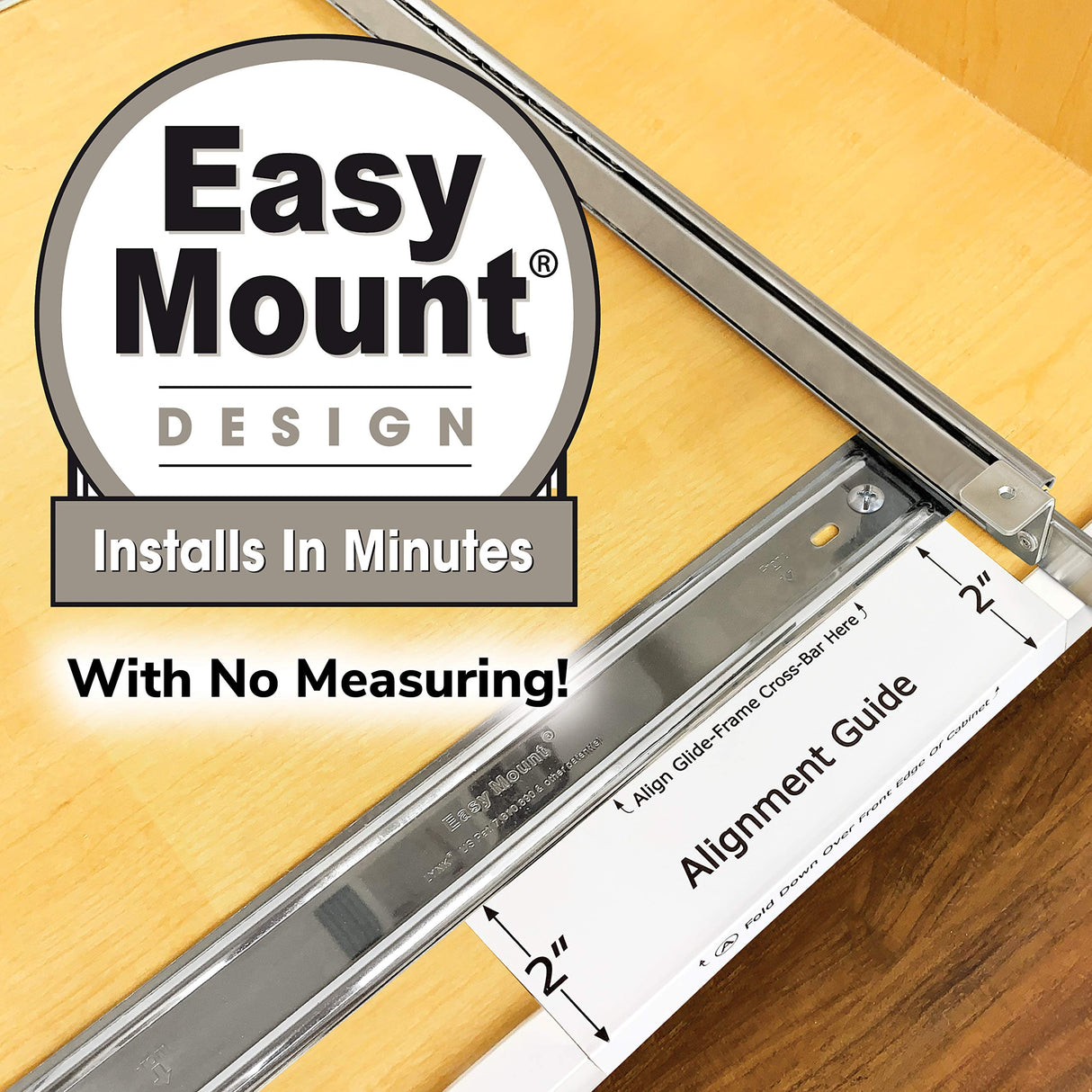 LYNK PROFESSIONAL® Pull Out Cabinet Organizer, 14" x 18" Slide Out Drawers for Kitchen Cabinets - Sliding Pull-Out Pantry Shelves – Home Shelf Organizers - Lifetime Ltd. Warranty, Chrome LYNK PROFESSIONAL