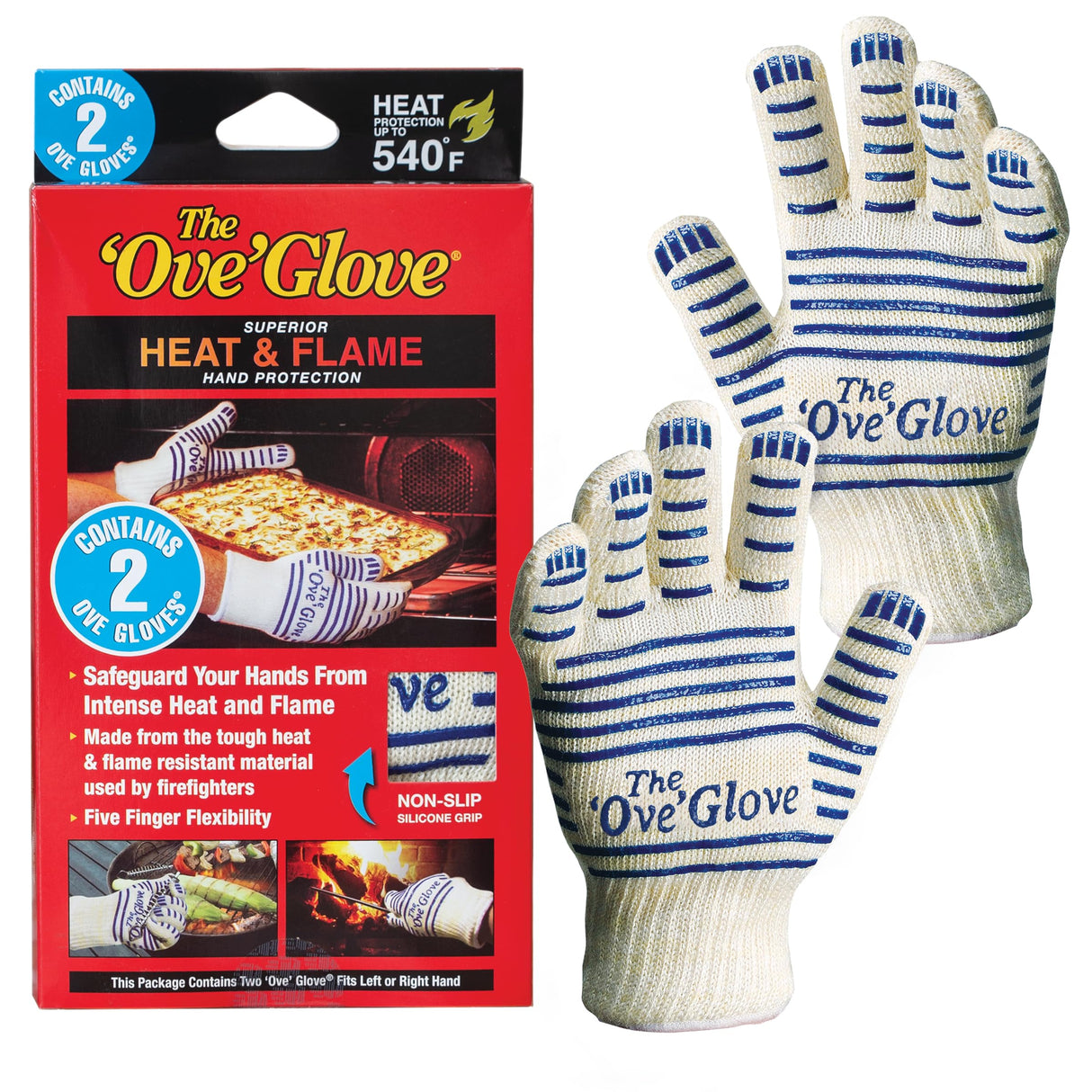 The Ove Glove - Superior Heat & Flame Hand Protection - 2 Pack Glove Ove Glove