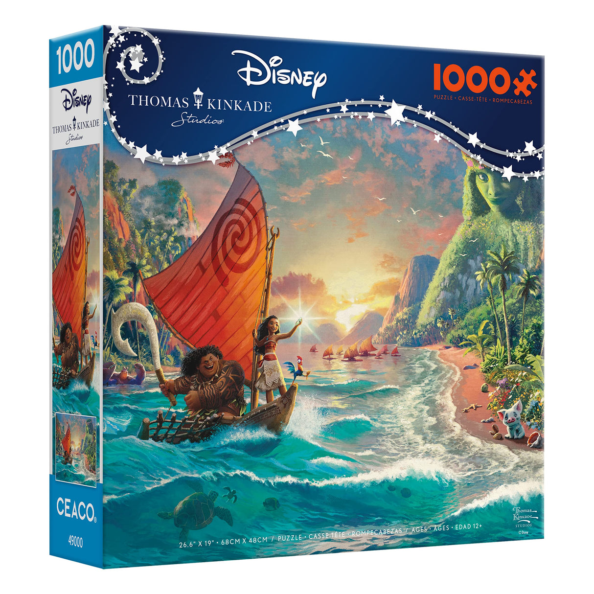 Ceaco - Thomas Kinkade Disney Dreams - Moana - 1000 Piece Jigsaw Puzzle Ceaco