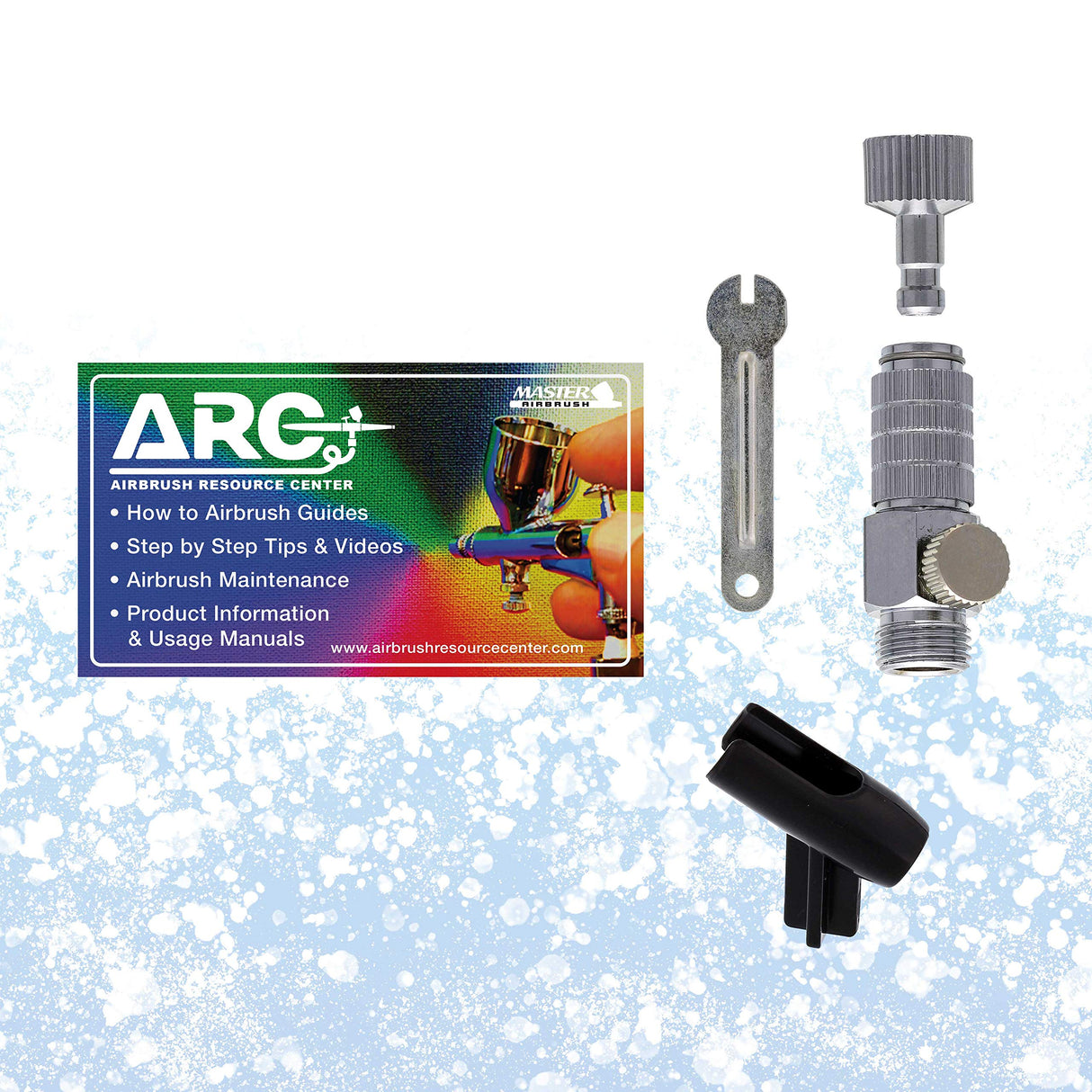 Master Airbrush Airbrushing System Kit with a G23 Multi-Purpose Gravity Feed Dual-Action Airbrush with 1/3oz. Cup and 0.3mm Tip, Mini Air Compressor, Hose, Storage Case, How-to-Airbrush ARC Link Card Master Airbrush