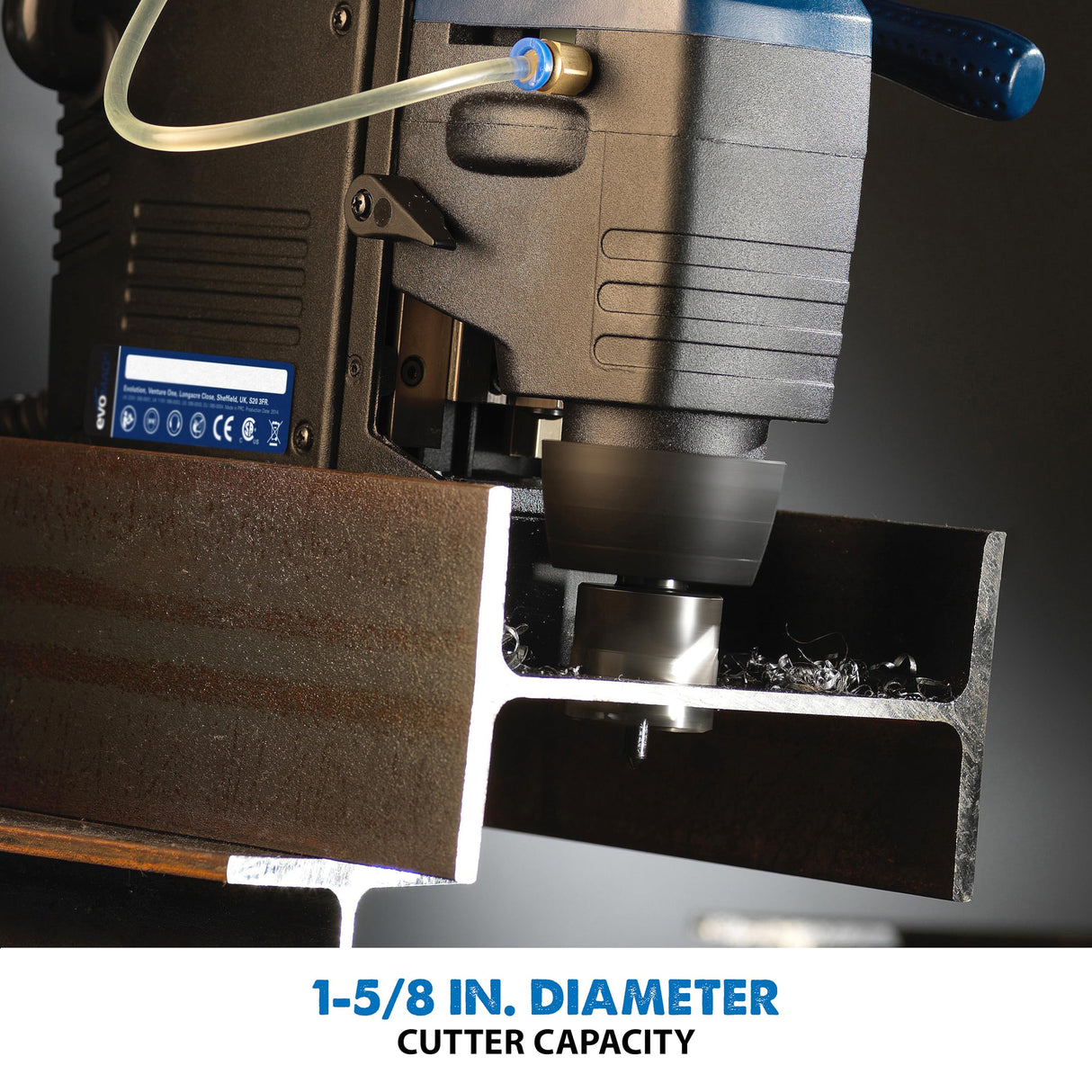 Evolution Power Tools EVOMAG42 1 5/8" Diameter x 2" Depth Magnetic Drilling System Evolution