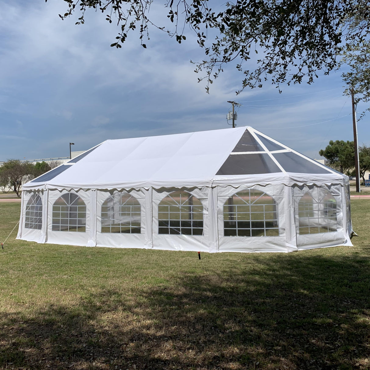 DELTA 40'x21' PVC Marquee Tents for Parties, Large Party Tent, Outdoor Wedding Tent, Heavy Duty Fire Retardard Waterproof Canopy, Carpas para Fiestas,Outdoor Event + 6 Storage Bags DELTA