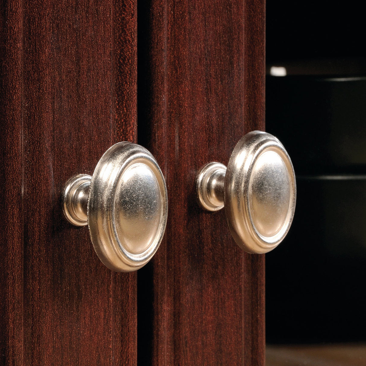 Sauder Palladia Credenza, For TV's up to 70", Select Cherry finish, 19.45"D x 70.16"W x 33.11"H Sauder