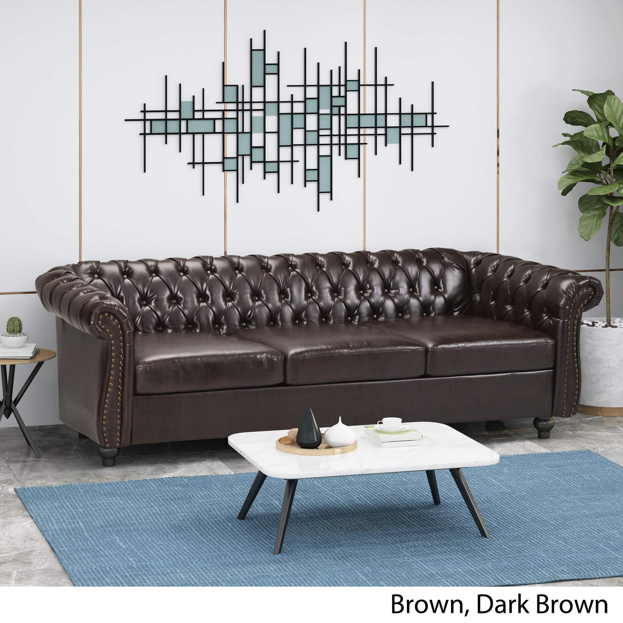 Christopher Knight Home Norma Sofas, Brown, Dark Brown Christopher Knight Home