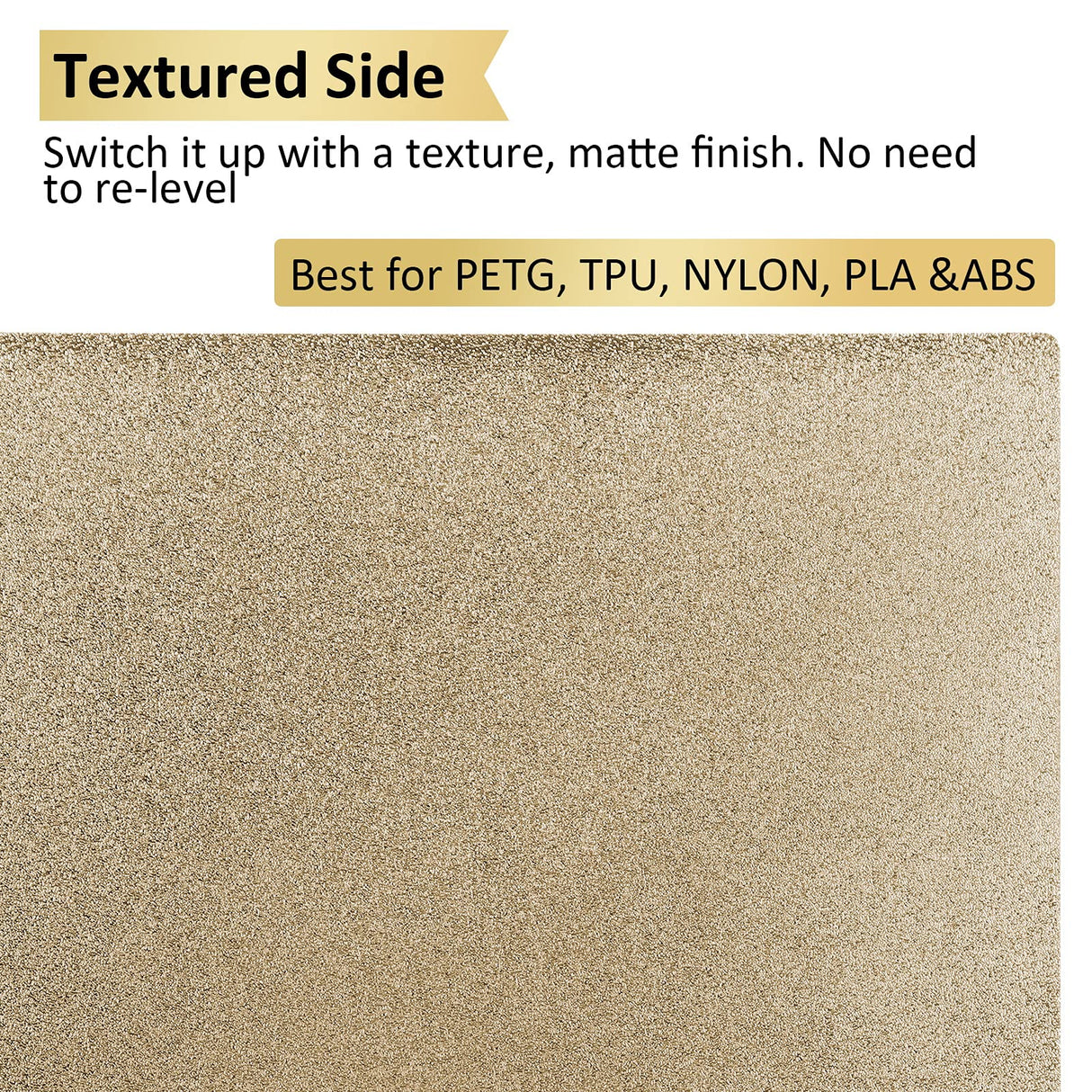 PEI Spring Steel Bed with Magnetic Sheet for Edner 3 pro/Ender 3 v2/S1,Ender 5 3D Printer,235mm*235mm (235-235, Smooth & Textured PEI) 3DHUB