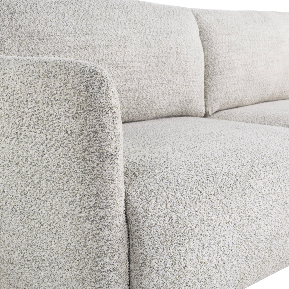 Serta Vail 86" Convertible Sleeper Sofa, Queen Size, Wall-Hugging Dreamglide Mechanism, Dreamcoil Comfort, Boucle Fabric, Ivory Serta