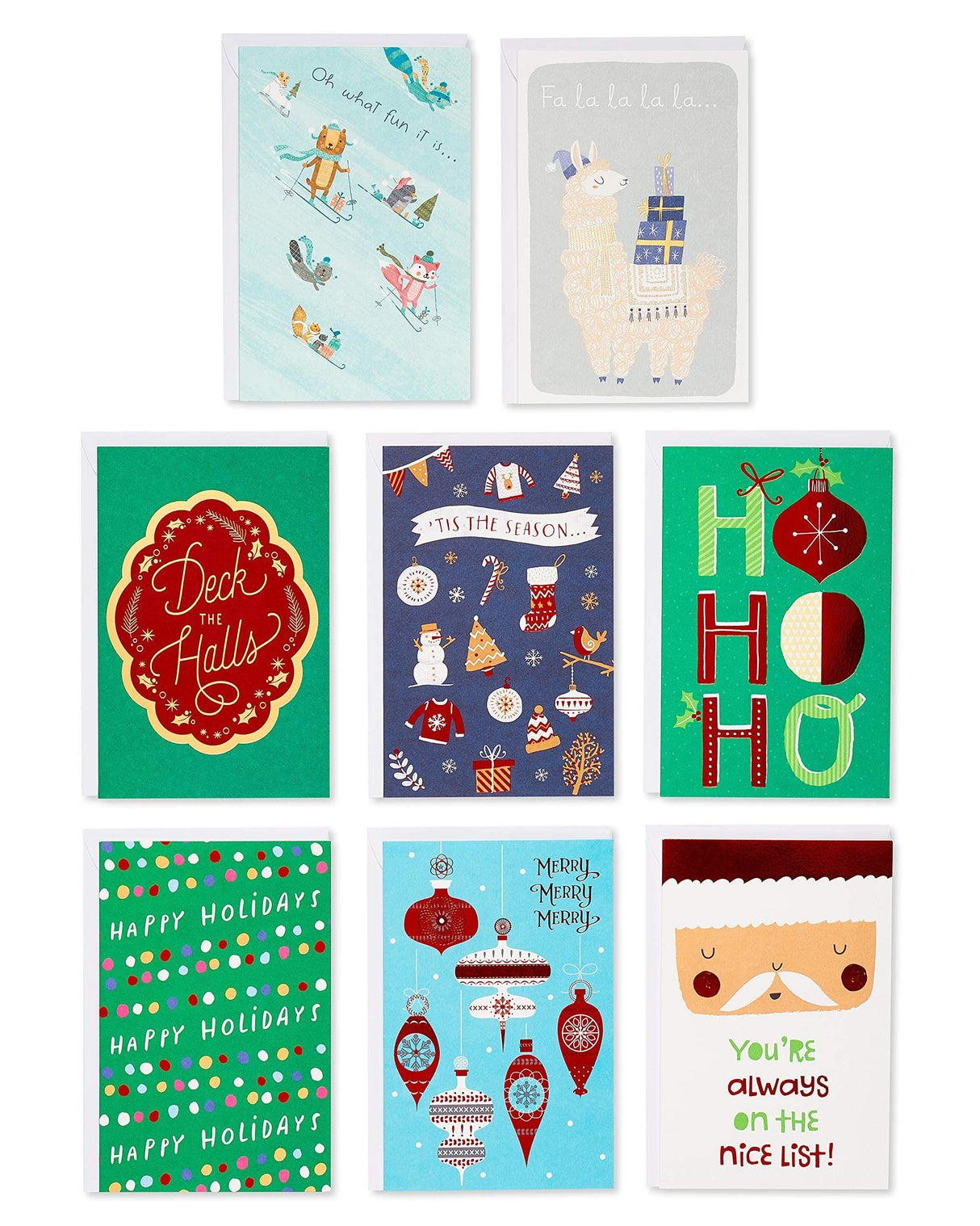 American Greetings Deluxe Christmas Card Bundle, Bulk Variety (40-Count) Papyrus