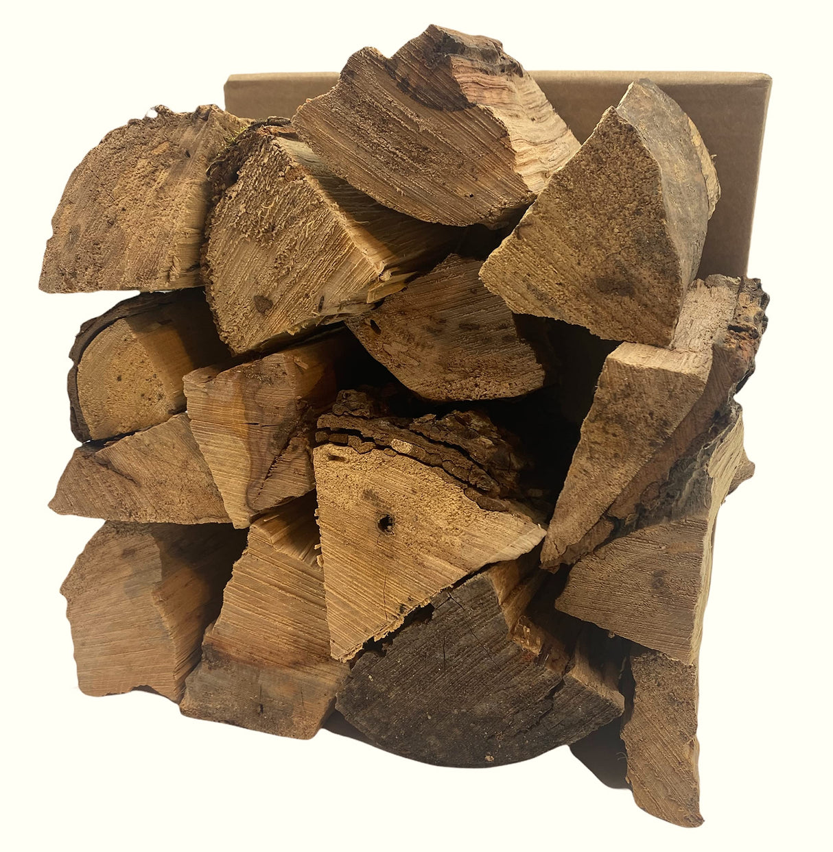 Carolina Cookwood Pecan Smoking Wood Logs for Wood Fired and Charcoal Smoker Grills - Large 6-in. Hardwood Splits, 12-17 lbs., 675 cu. in. Naturally Cured Smoker Wood Carolina Cookwood