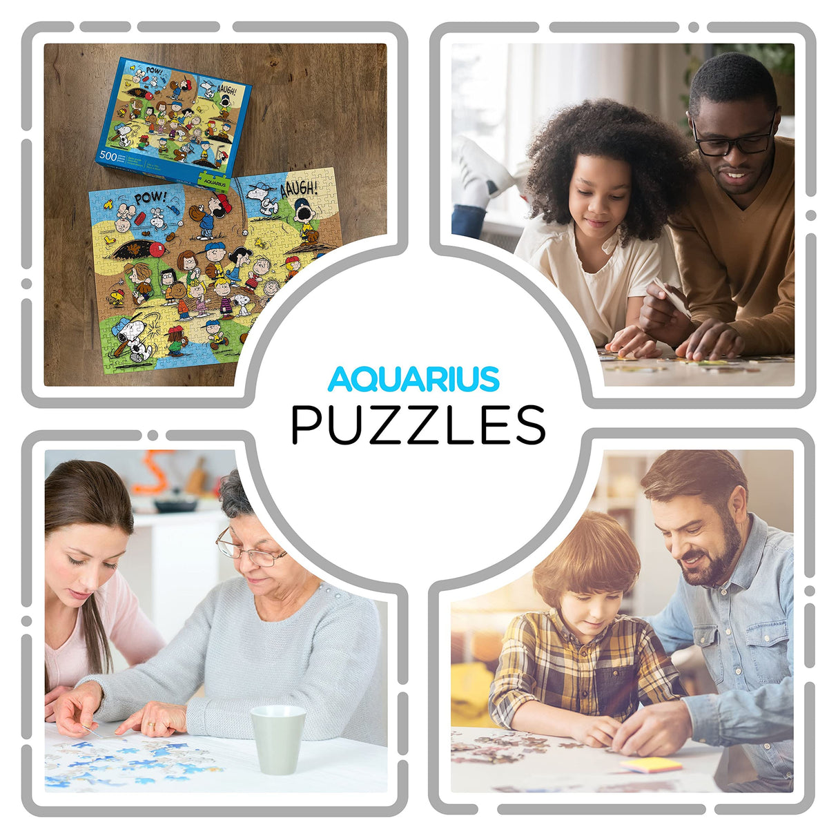 AQUARIUS Peanuts Baseball Puzzle (500 Piece Jigsaw Puzzle) - Officially Licensed Peanuts Merchandise & Collectibles - Glare Free - Precision Fit - 14 x 19 Inches AQUARIUS