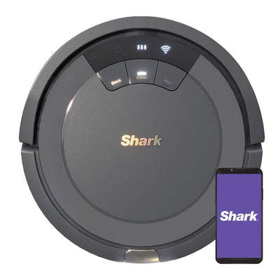 Shark AV753 ION Robotic Vacuum, Wi-Fi Connected, 120min Runtime, Compatible with Alexa, Multi-Surface Cleaning, Gray (Renewed)