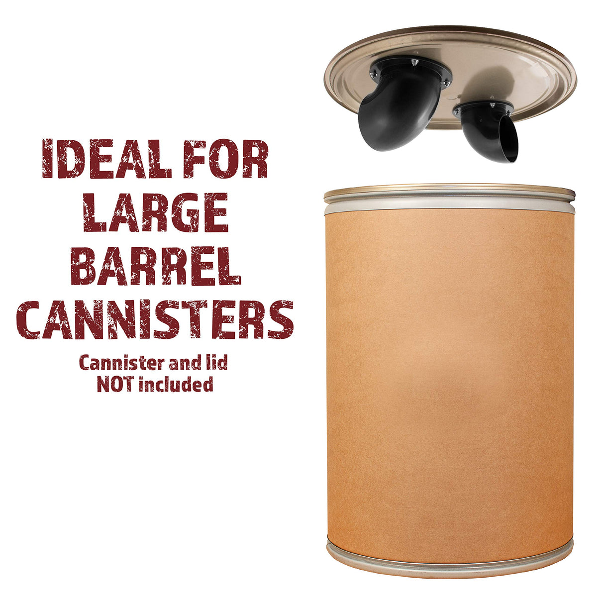 Peachtree Woodworking Supply 4-Inch Cyclone Dust Collection Elbows and Couplers Separator Kit for Woodworking Debris Containers, Buckets and Barrels Peachtree Woodworking Supply