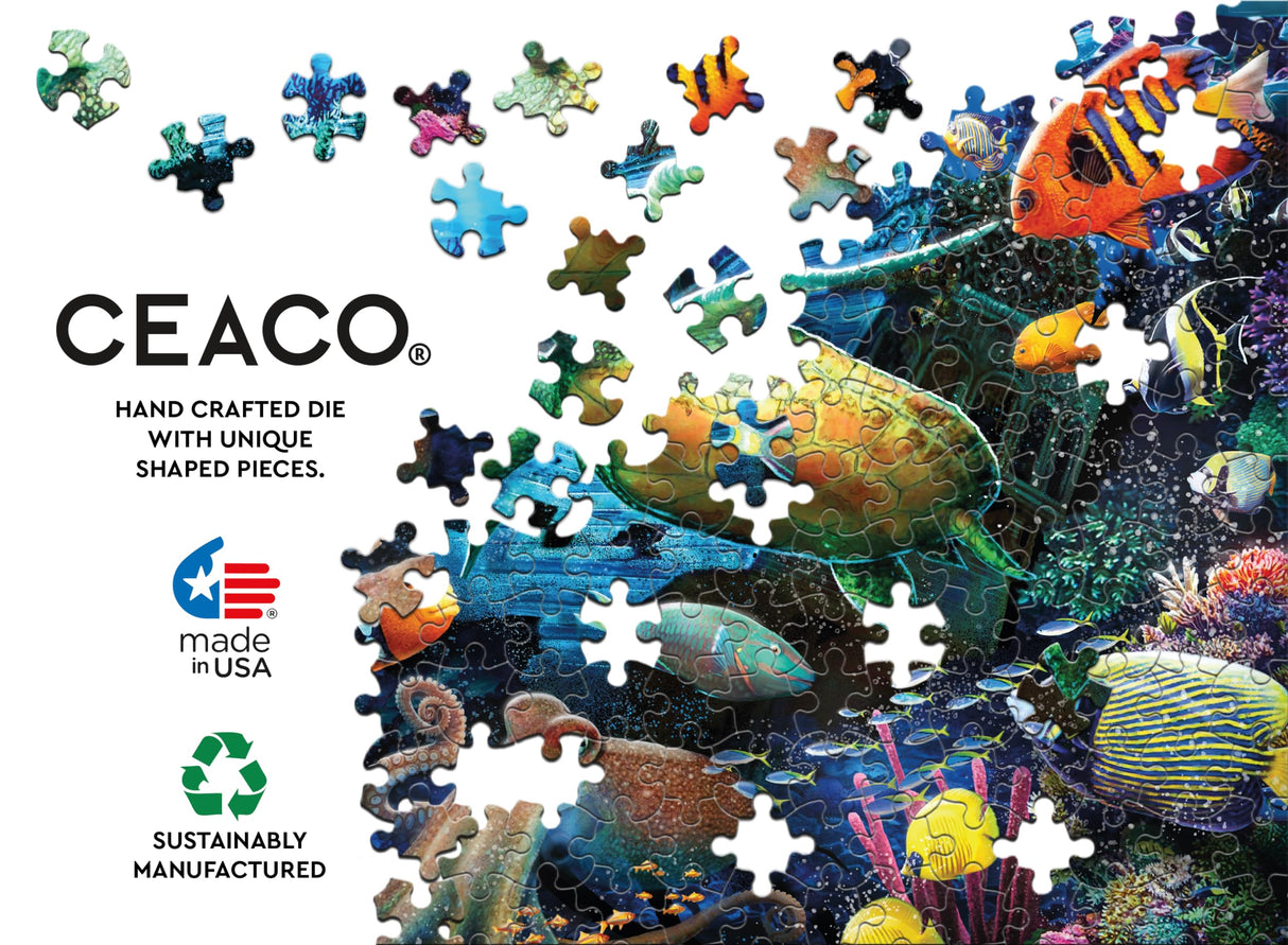 Ceaco - Foil Puzzle - Under The Ocean - 500 Piece Jigsaw Puzzle Ceaco