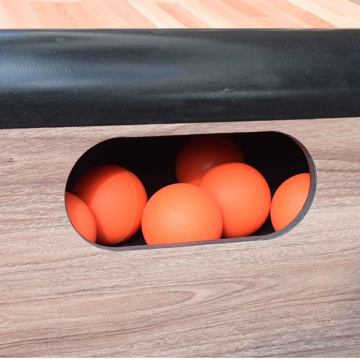 Hathaway Shooting Star 9-ft Arcade Ball Roll and Score Machine Table with LED Electronic Scorer and Sound, Great for Family Recreation Game Rooms, Driftwood Hathaway