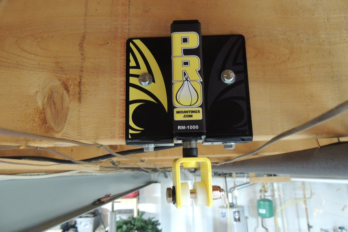 PRO Mountings - Rafter Heavy Bag Hanger for 120 lb Heavy Bags and Punching Bags | Easy Installation Directly into Wooden Rafters or Drywall | Noise Reducing Ceiling Mount for Bags Up to 120 Pounds PRO Mountings