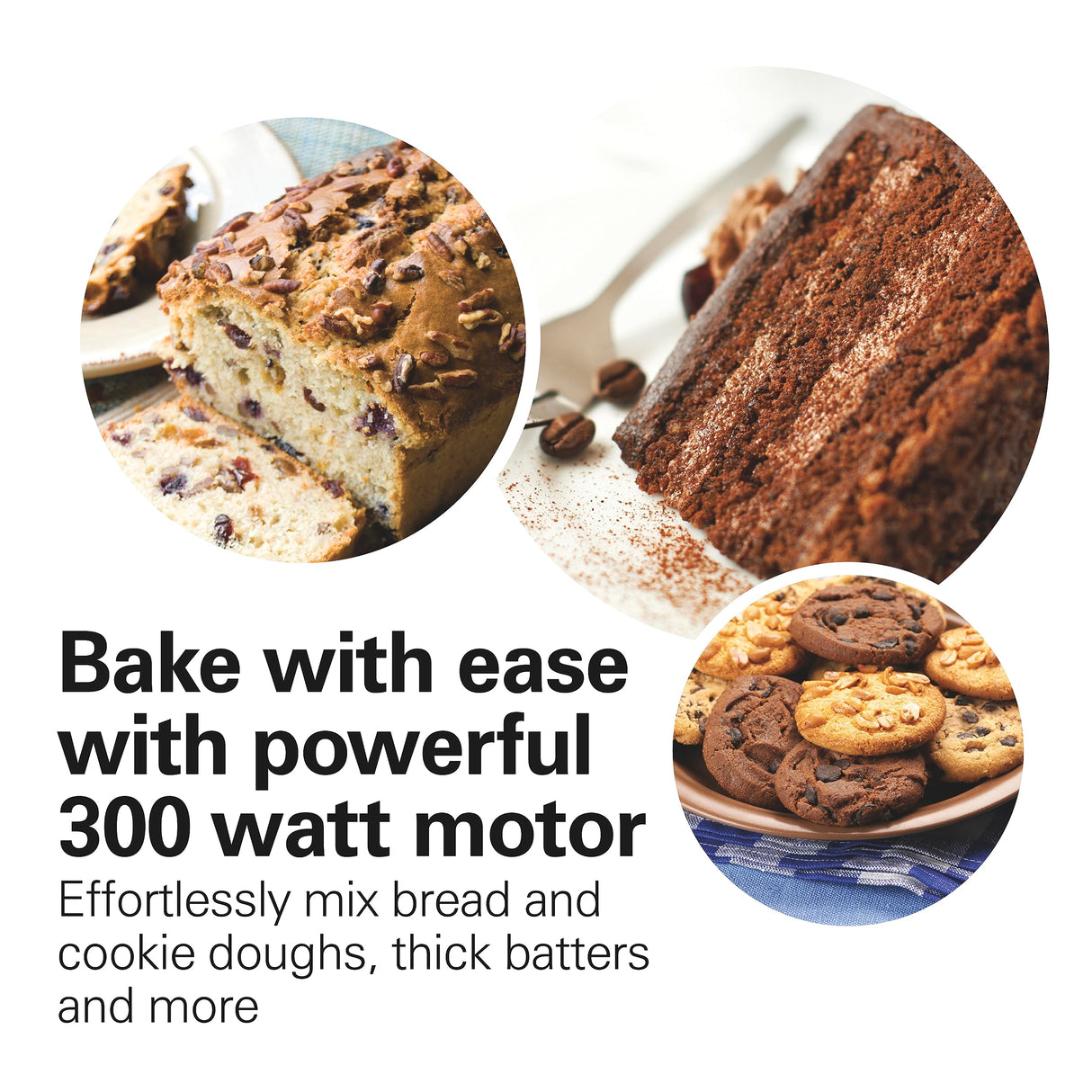 Hamilton Beach 6 Speed Electric Stand Mixer with Stainless Steel 3.5 Quart Bowl, Planetary Mixing, Tilt-Up Head, 300W Motor, Black (63325) Hamilton Beach