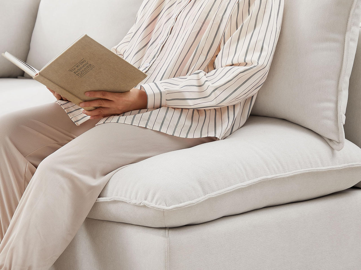 VANOMi Modular Sectional Sofa, 6 Seater Sectional Sofa Modular Sectional Couch for Living Room, U Shape Sofa VANOMi