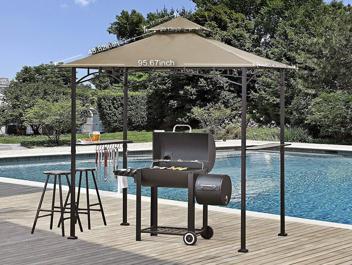 MASTERCANOPY Grill Gazebo Replacement Canopy Top for Model L-GG001PST-F (Beige) MASTERCANOPY