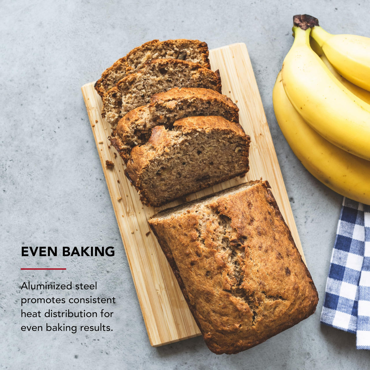 KitchenAid 9x5in Nonstick Aluminized Steel Loaf Pan, Contour Silver KitchenAid