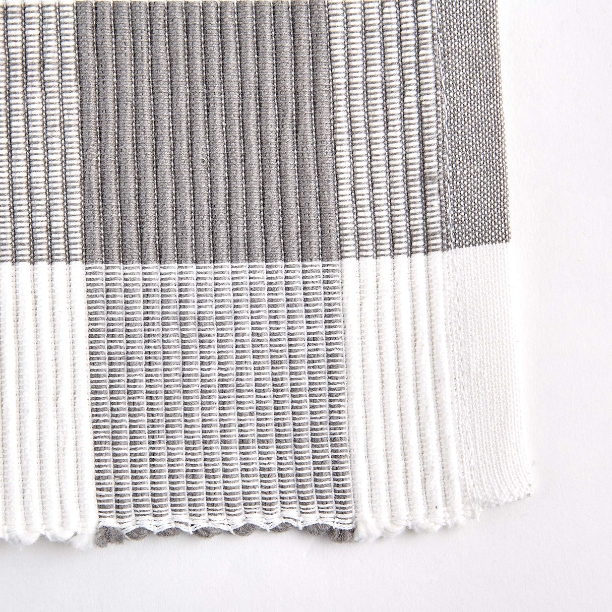 DII Buffalo Check Collection, Classic Farmhouse Placemat Set, 13x19, Gray & White, 6 Piece DII